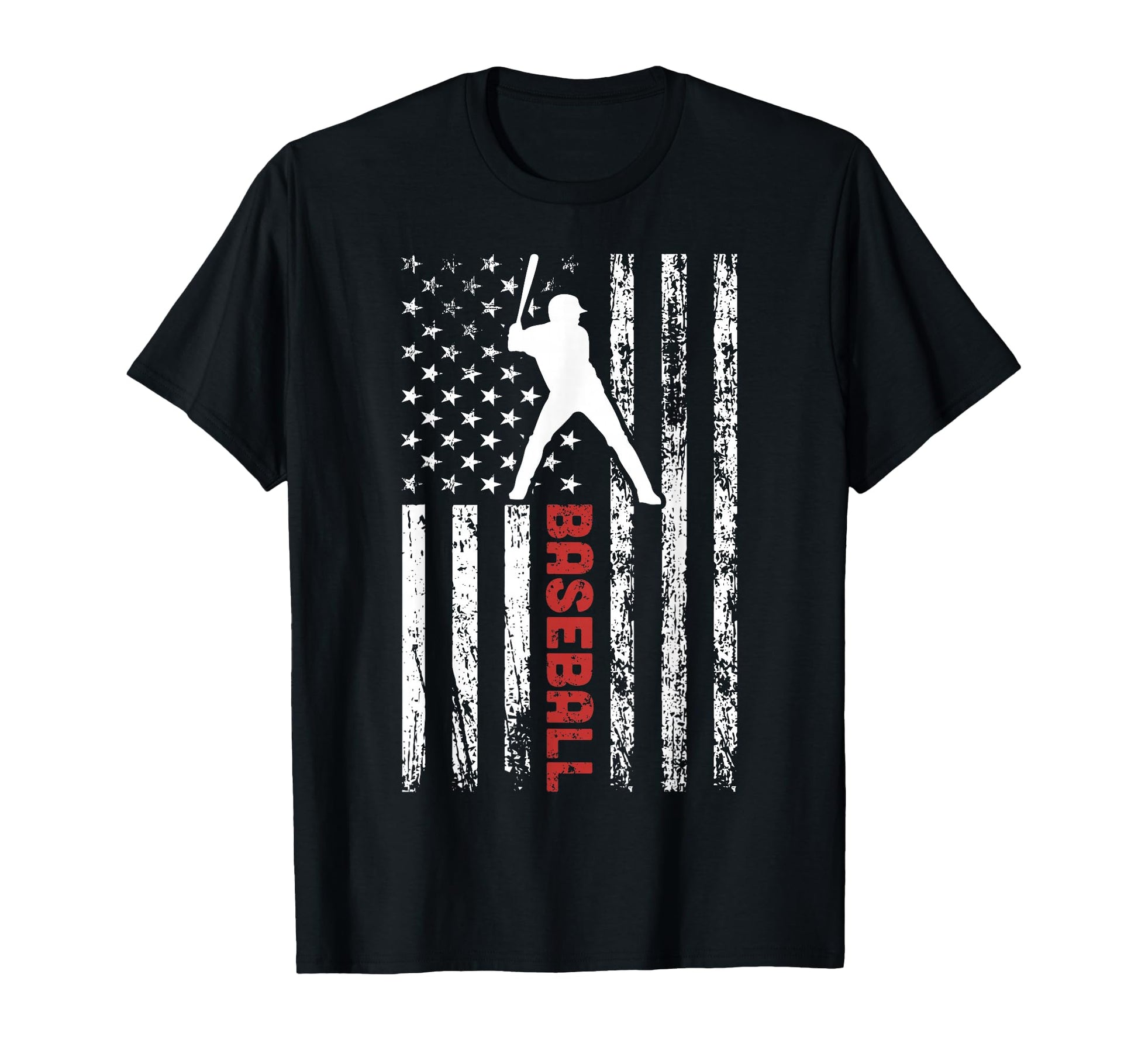 4Th July Baseball Player Usa American Flag T-Shirt - Trendy Graphic Unisex - T-Shirt, Sweatshirt, Hoodie