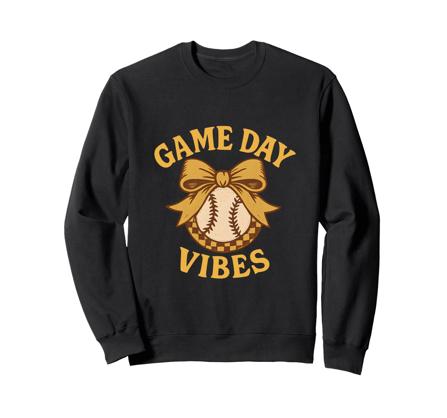 Game Day Vibes Baseball Lovers Sweatshirt - Minimalist Print Men Women - T-Shirt, Sweatshirt, Hoodie