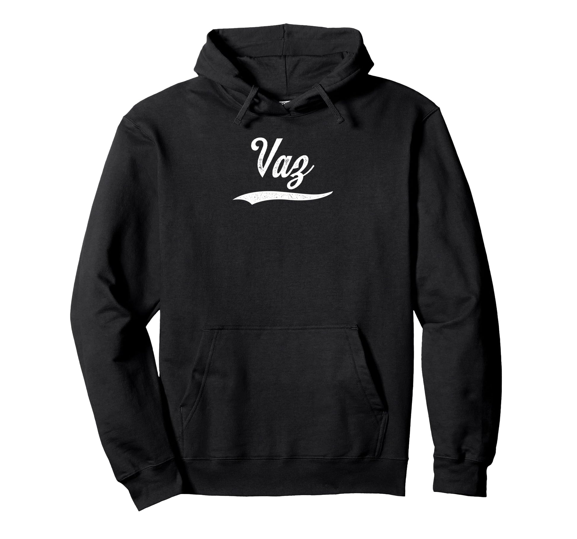 Distressed Script Javier Vaz Hoodie - Fun Novelty Design for Adults - T-Shirt, Sweatshirt, Hoodie