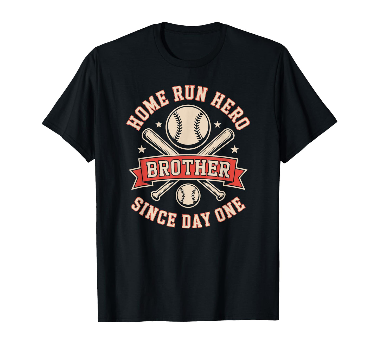 Home Run Hero Baseball Brother Since T-Shirt - Novelty Apparel Men Women - T-Shirt, Sweatshirt, Hoodie