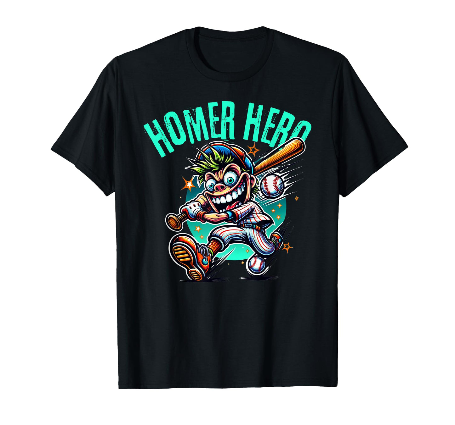 Homer Hero Fun Home Run Hitter Items And T-Shirt - Unique Graphic Men Women - T-Shirt, Sweatshirt, Hoodie