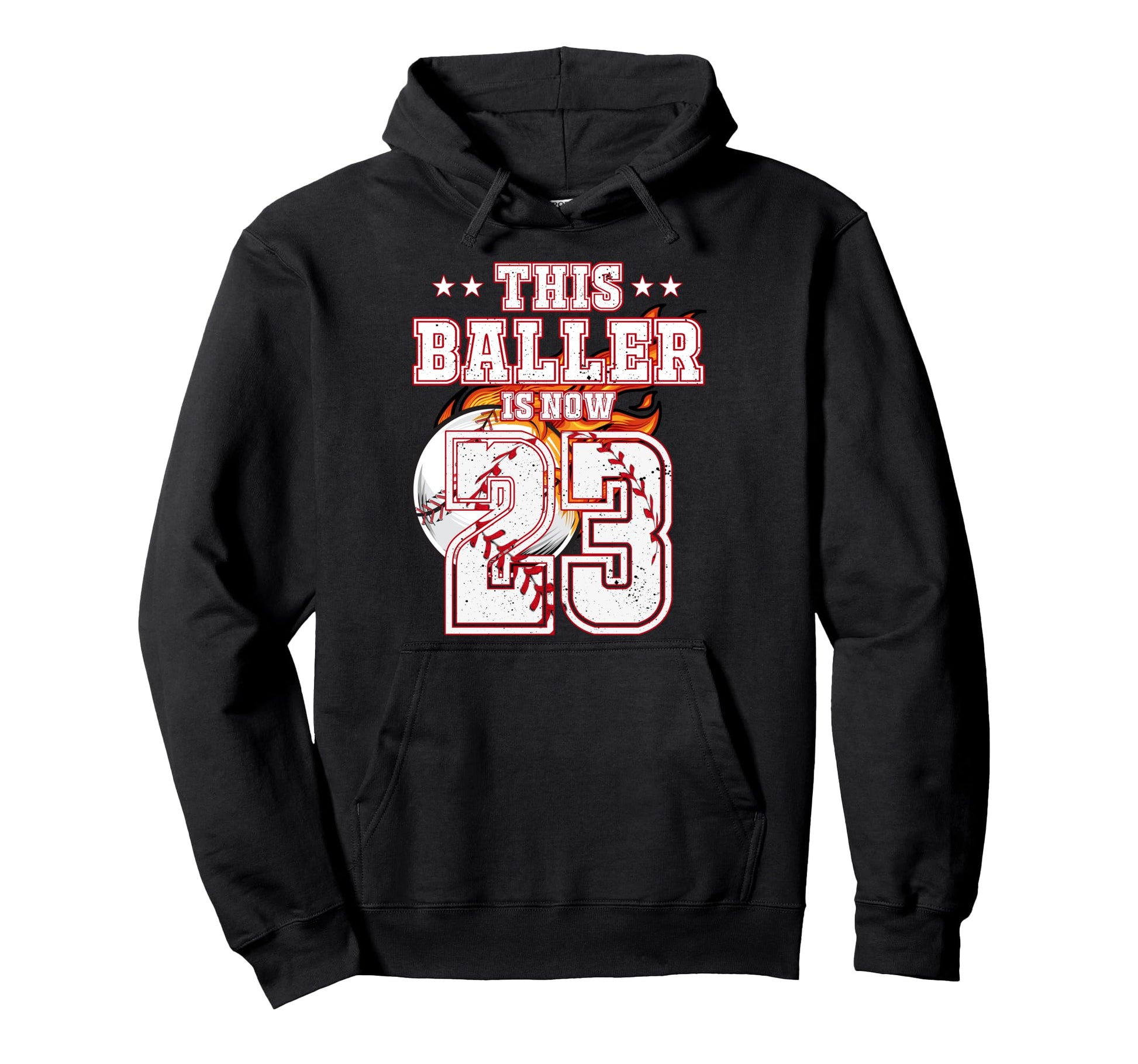 This Baller Is Now 23 Years Old Hoodie - Casual Everyday Wear Men Women - T-Shirt, Sweatshirt, Hoodie