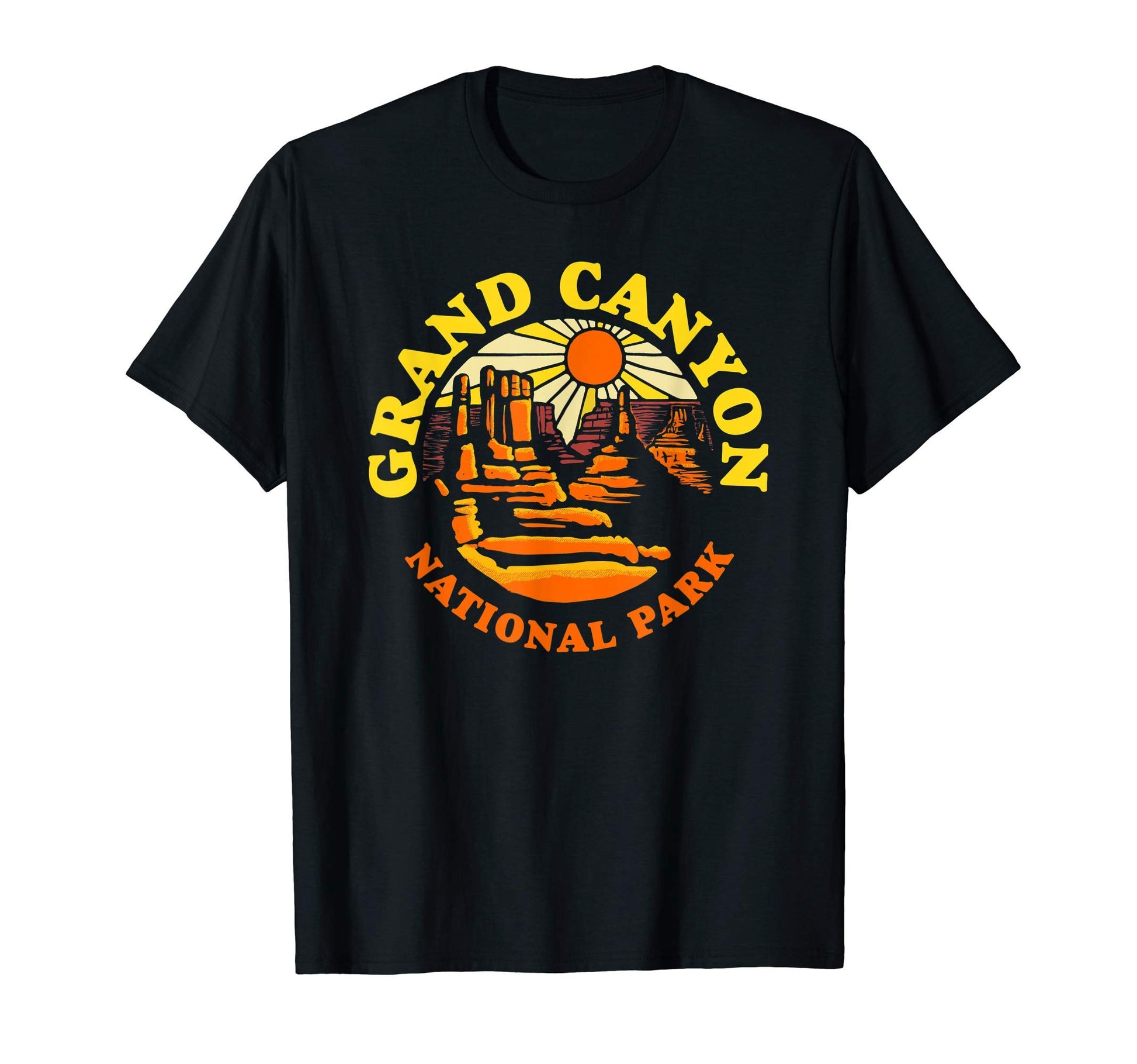Grand Canyon National Park Arizona 80S T-Shirt - Custom Art Print Unisex - T-Shirt, Sweatshirt, Hoodie
