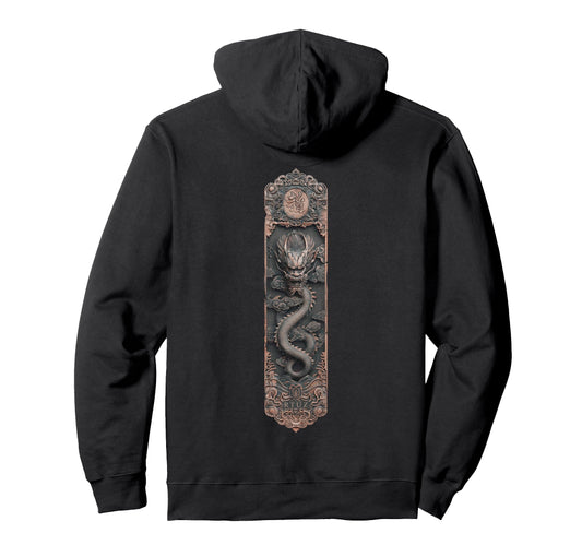 Aesthetic Back Dragon Y2K Streetwear Hoodie - Aesthetic Graphic for Adults - T-Shirt, Sweatshirt, Hoodie