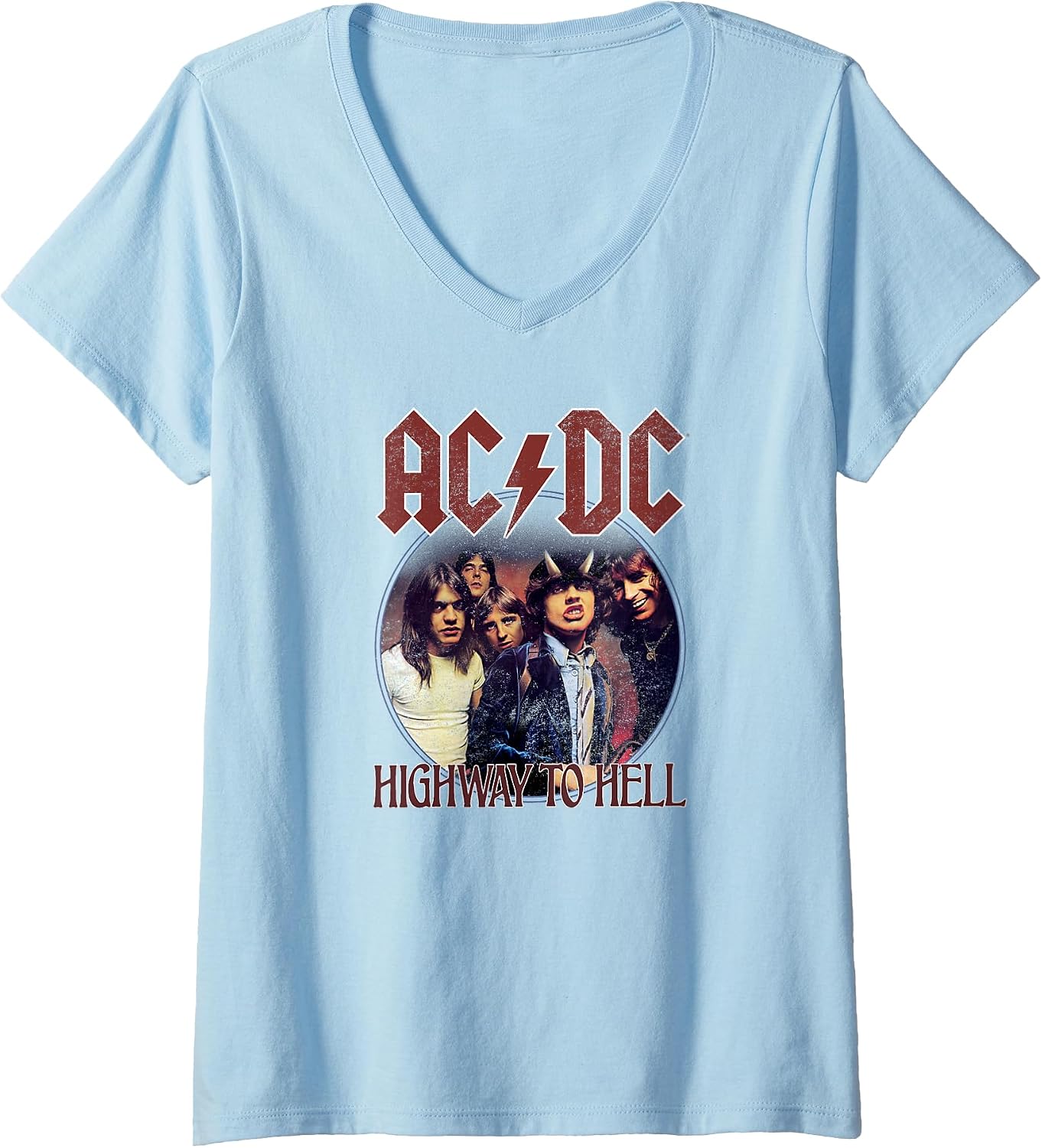 Womens Official AC/DC Rock Music Highway to Hell - Adult & Kids T-Shirts, Sweatshirts & Hoodies apparel design preview 1