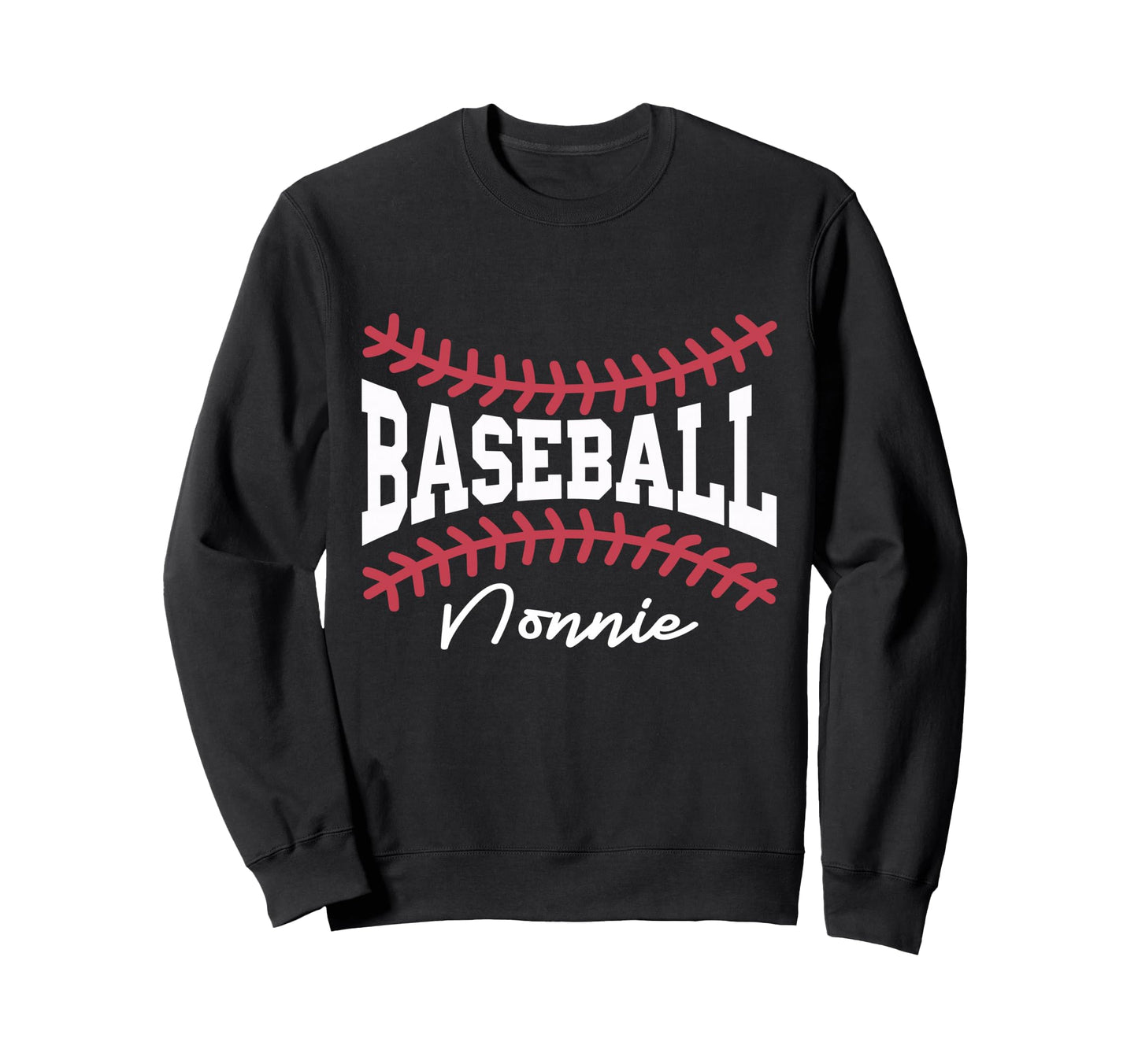 Baseball Nonnie Funny Love Sweatshirt - Casual Everyday Wear for Adults - T-Shirt, Sweatshirt, Hoodie