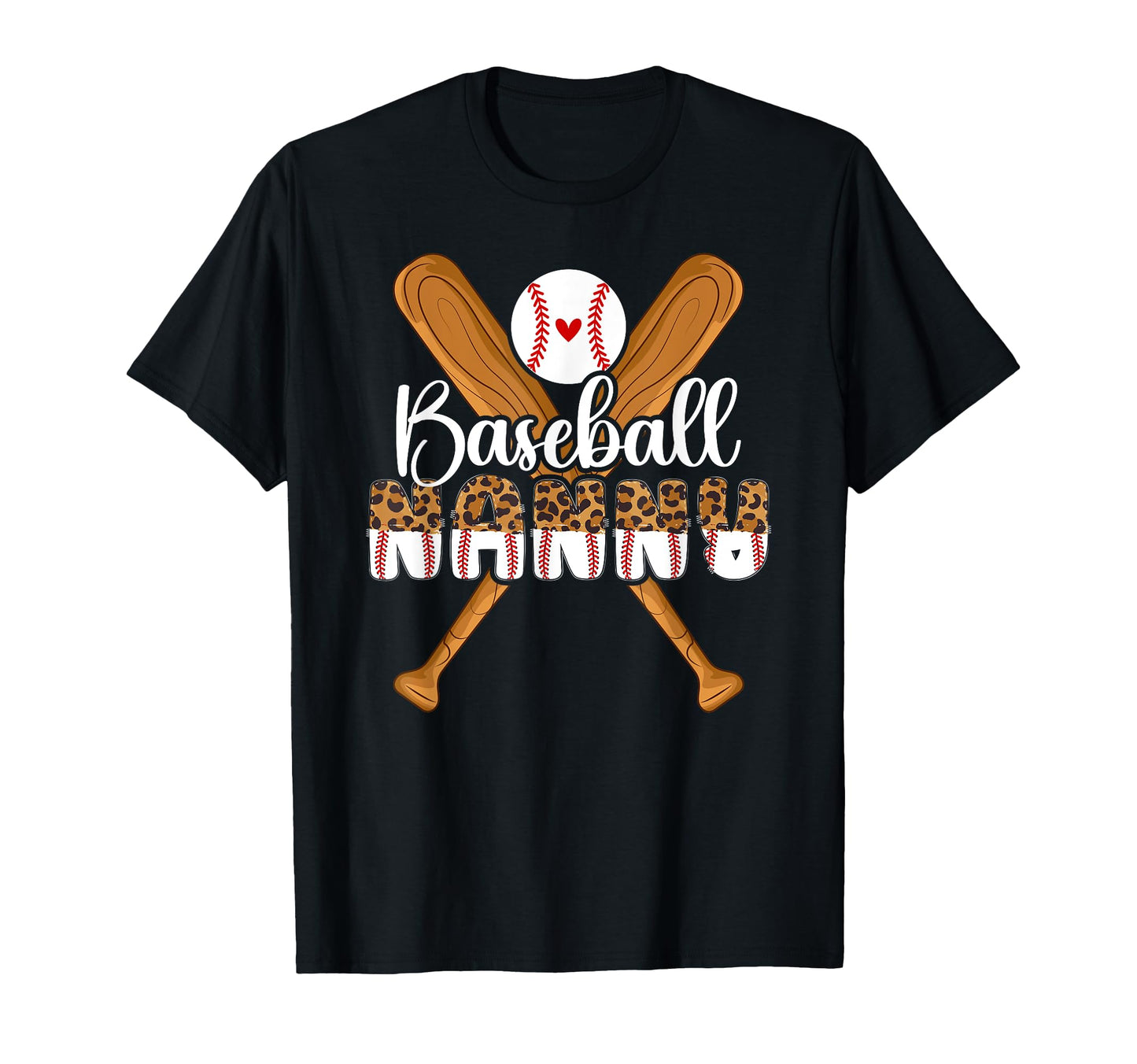 Baseball Nanny Leopard Nanny T-Shirt - Custom Art Print for Adults - T-Shirt, Sweatshirt, Hoodie