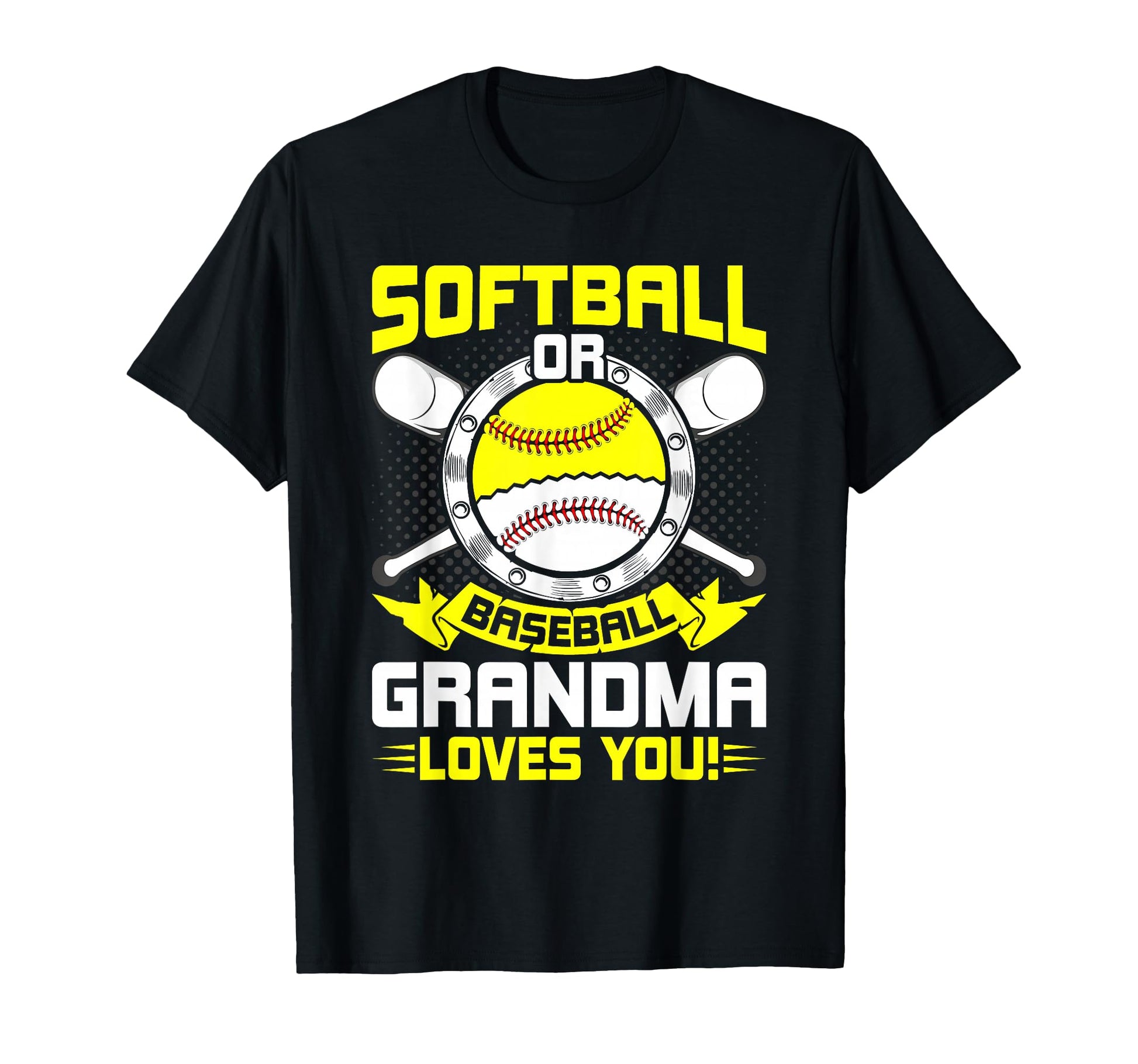 Softball Or Baseball Grandma Loves You T-Shirt - Trendy Graphic Men Women - T-Shirt, Sweatshirt, Hoodie