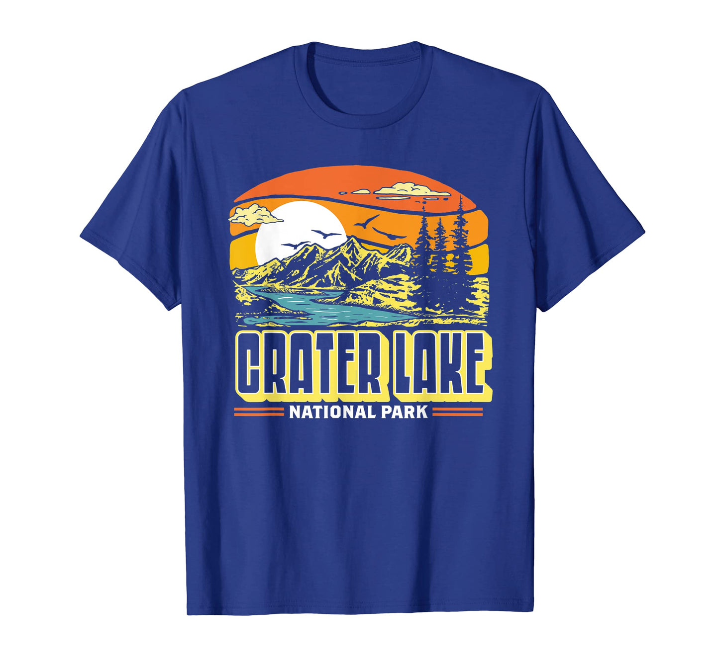 Crater Lake National Park 80S T-Shirt - Custom Art Print for Adults - T-Shirt, Sweatshirt, Hoodie