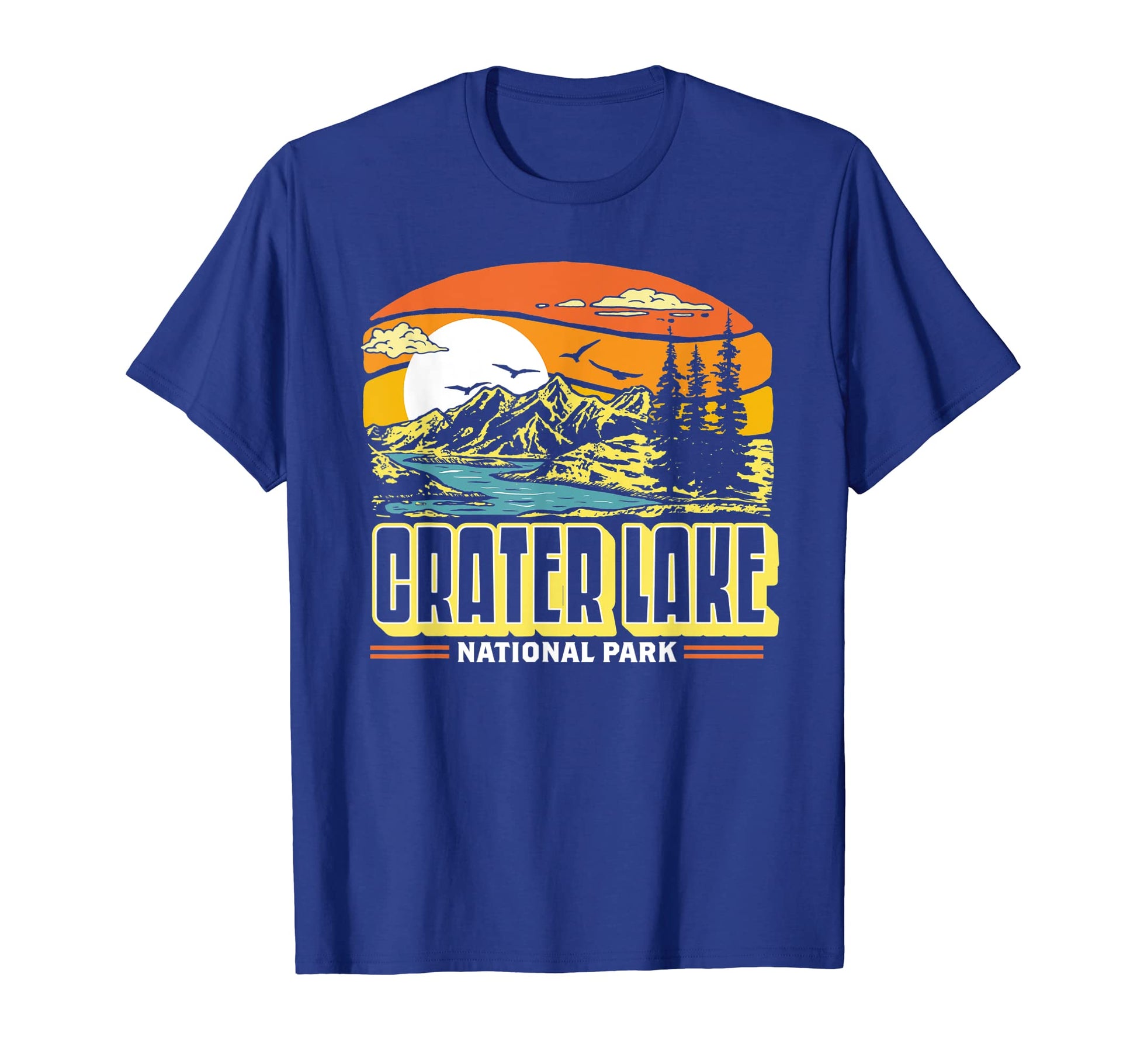 Crater Lake National Park 80S T-Shirt - Custom Art Print for Adults - T-Shirt, Sweatshirt, Hoodie