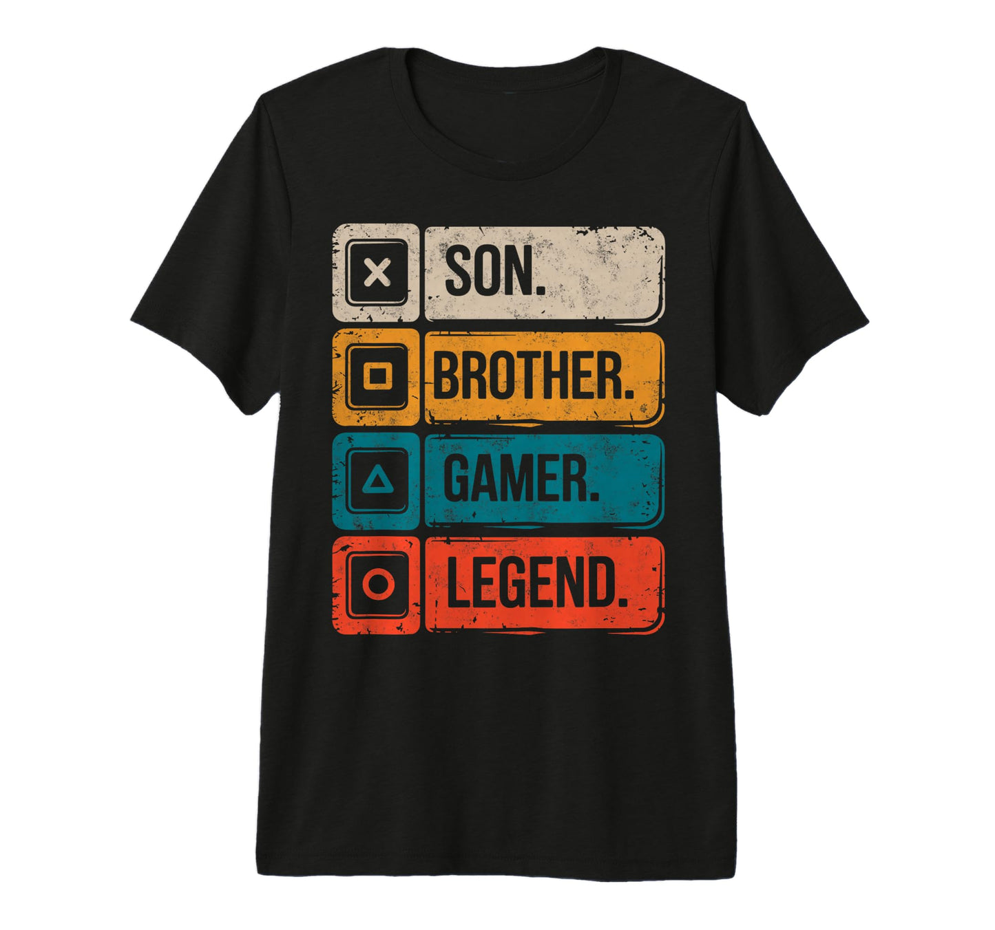 Son Brother Gamer Legend Video Game T-Shirt - Trendy Graphic for Adults - T-Shirt, Sweatshirt, Hoodie