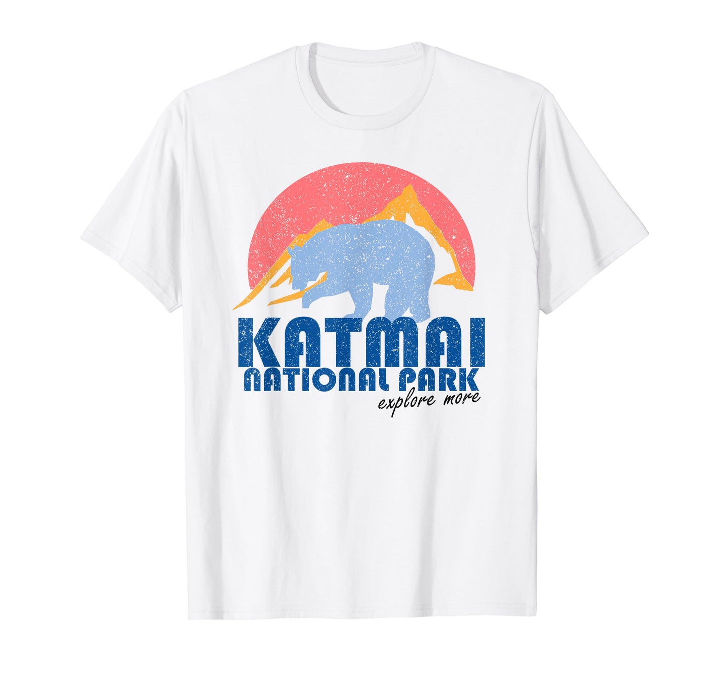 Katmai National Park Alaska T-Shirt - Fun Novelty Design for Adults - T-Shirt, Sweatshirt, Hoodie