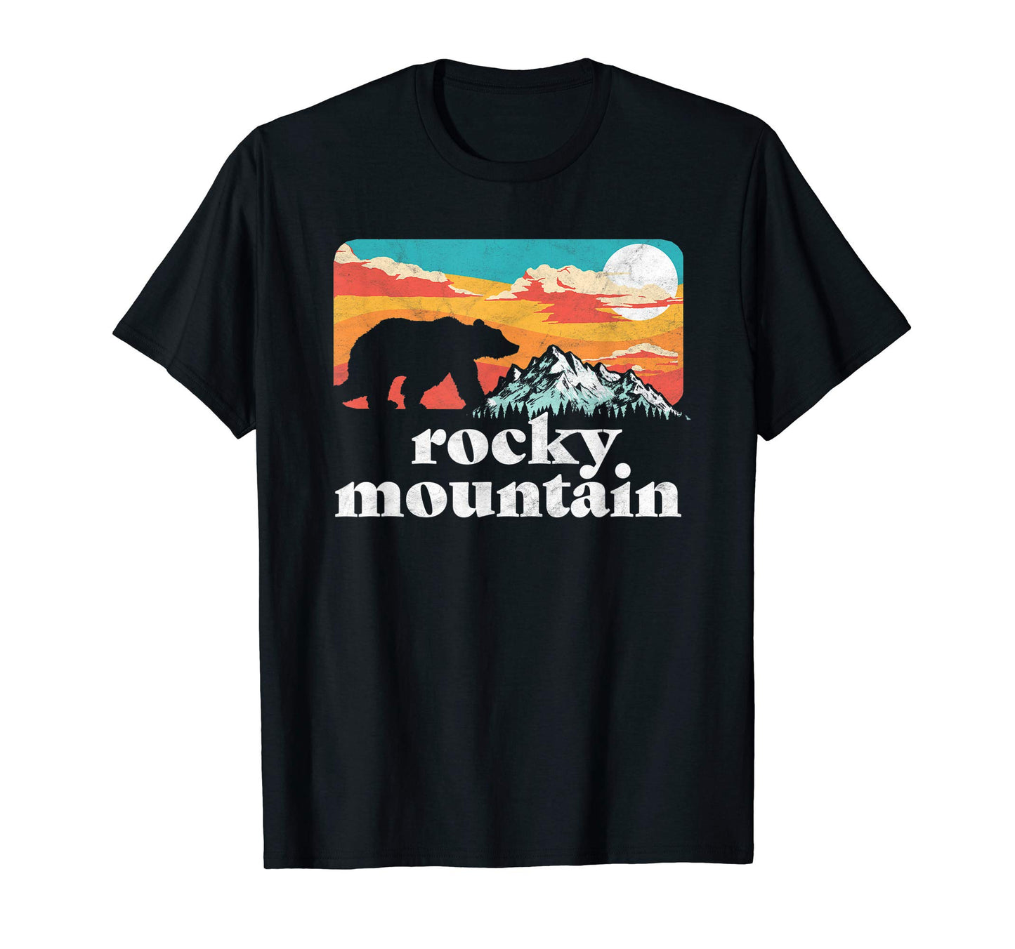 Rocky Mountain National Park Bear T-Shirt - Unique Graphic Men Women - T-Shirt, Sweatshirt, Hoodie