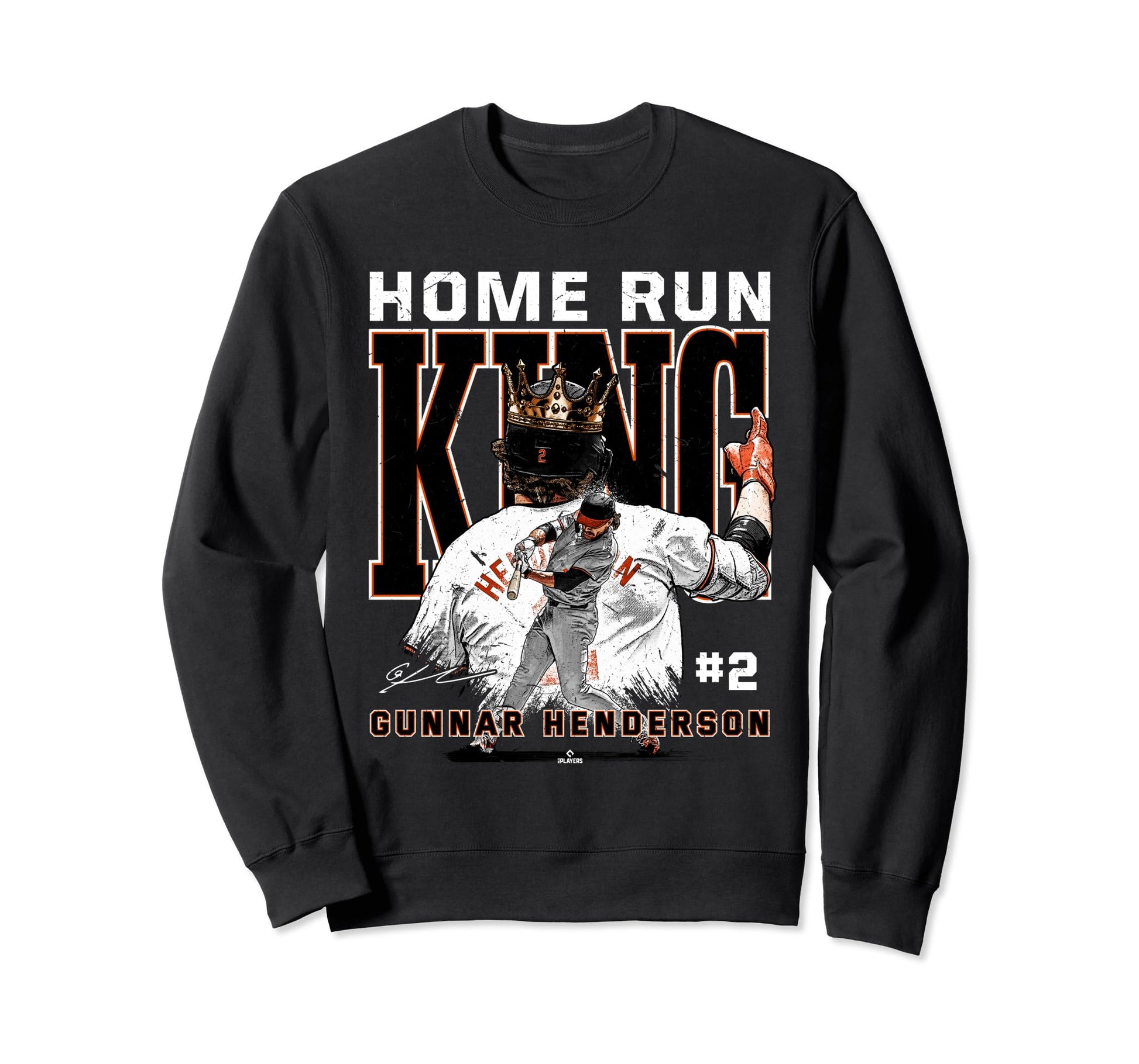 Home Run King Gunnar Henderson Sweatshirt - Minimalist Print for Adults - T-Shirt, Sweatshirt, Hoodie
