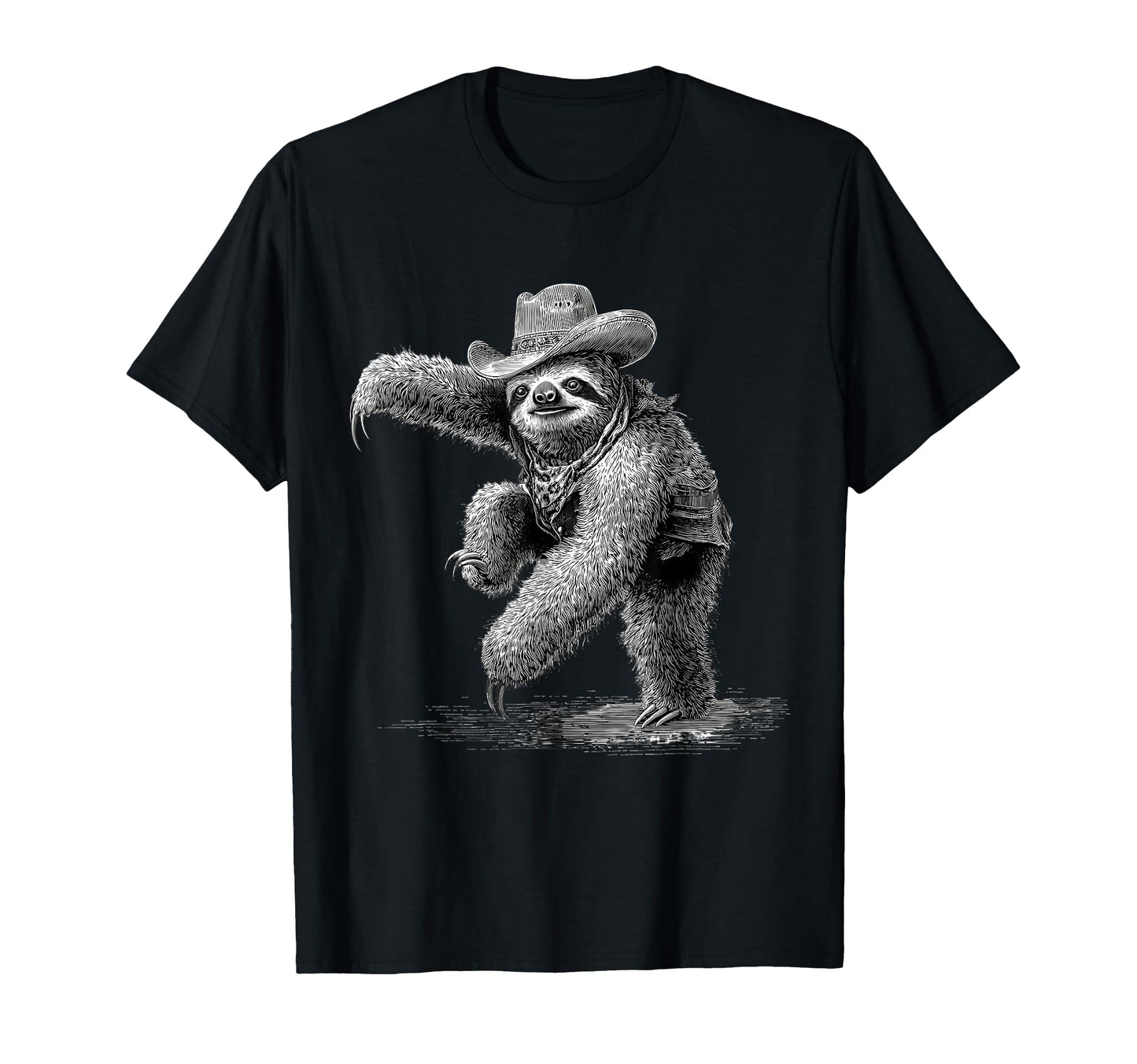 Sloth Cowboy Rodeo Cowgirl T-Shirt - Casual Everyday Wear Men Women - T-Shirt, Sweatshirt, Hoodie