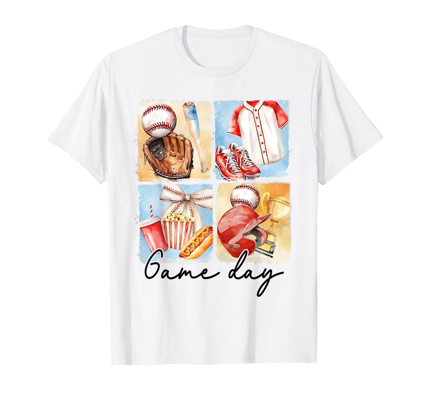 Game Day Baseball Coquette Bow Funny Tis T-Shirt - Unique Graphic Unisex - T-Shirt, Sweatshirt, Hoodie