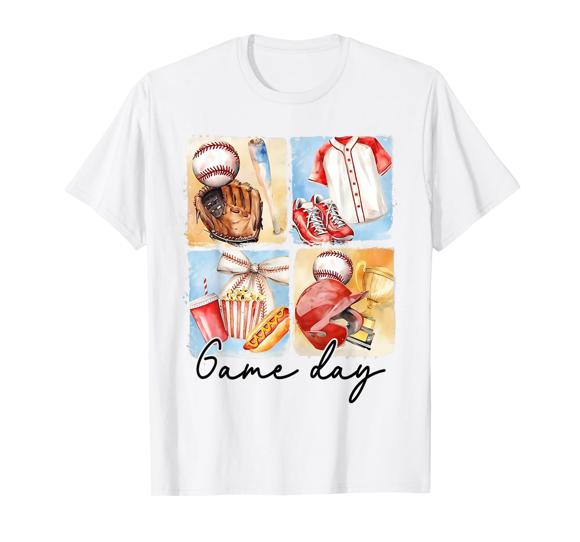 Game Day Baseball Coquette Bow Funny Tis T-Shirt - Unique Graphic Unisex - T-Shirt, Sweatshirt, Hoodie