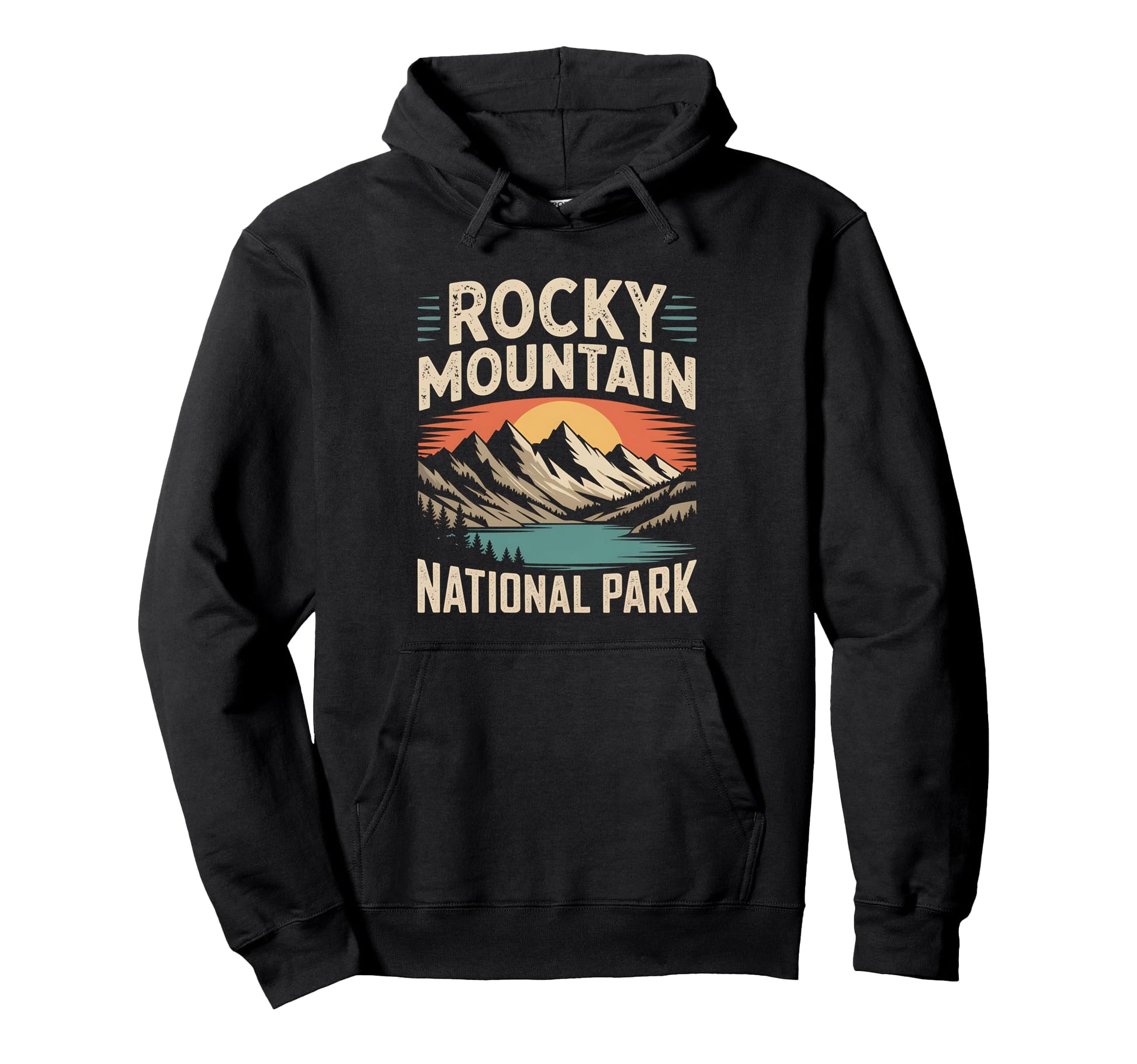 Rocky Mountain National Park Hiking Hoodie - Custom Art Print Unisex - T-Shirt, Sweatshirt, Hoodie