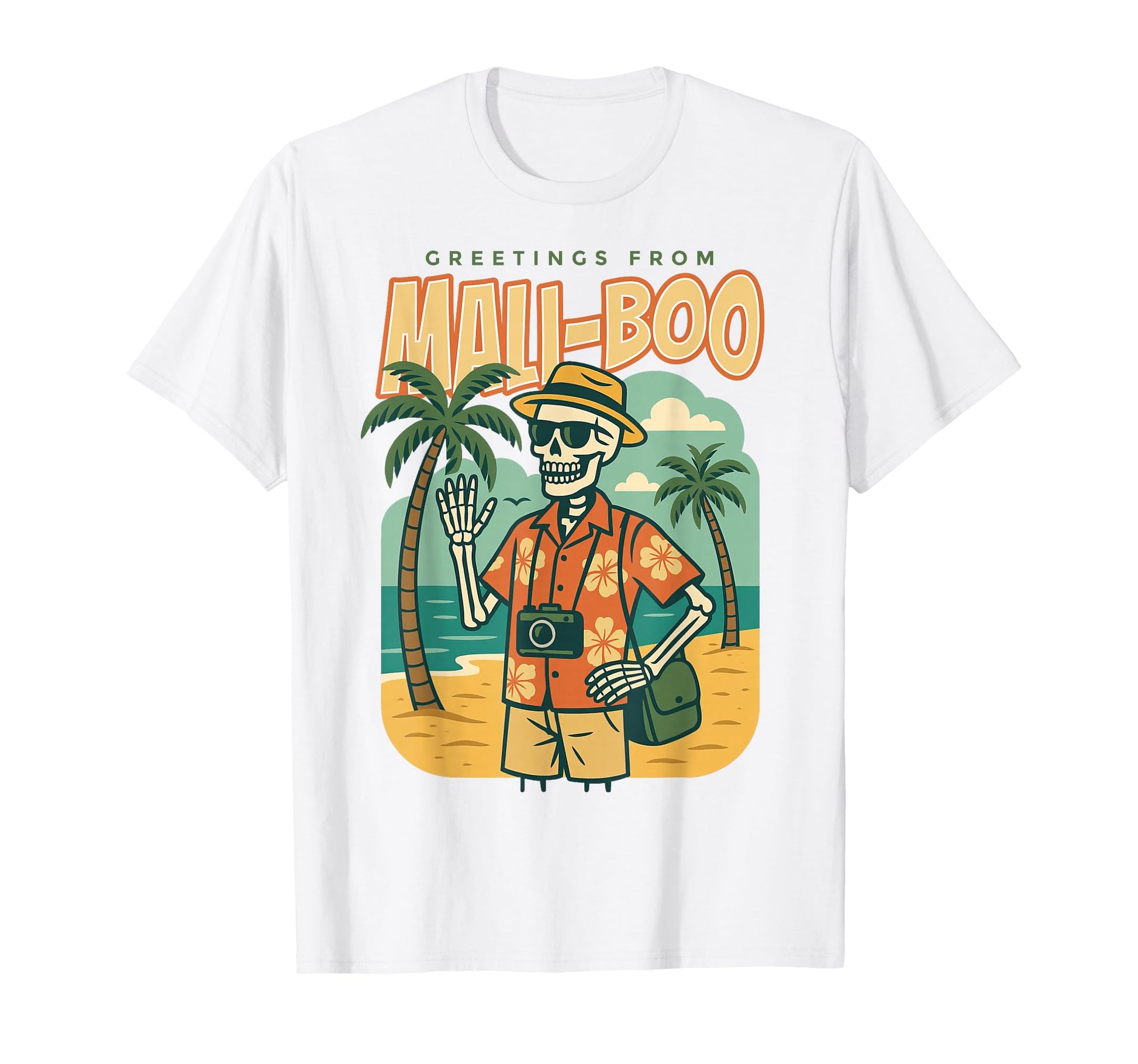 Greetings From Mali Boo Beach Funny T-Shirt - Trendy Graphic Men Women - T-Shirt, Sweatshirt, Hoodie