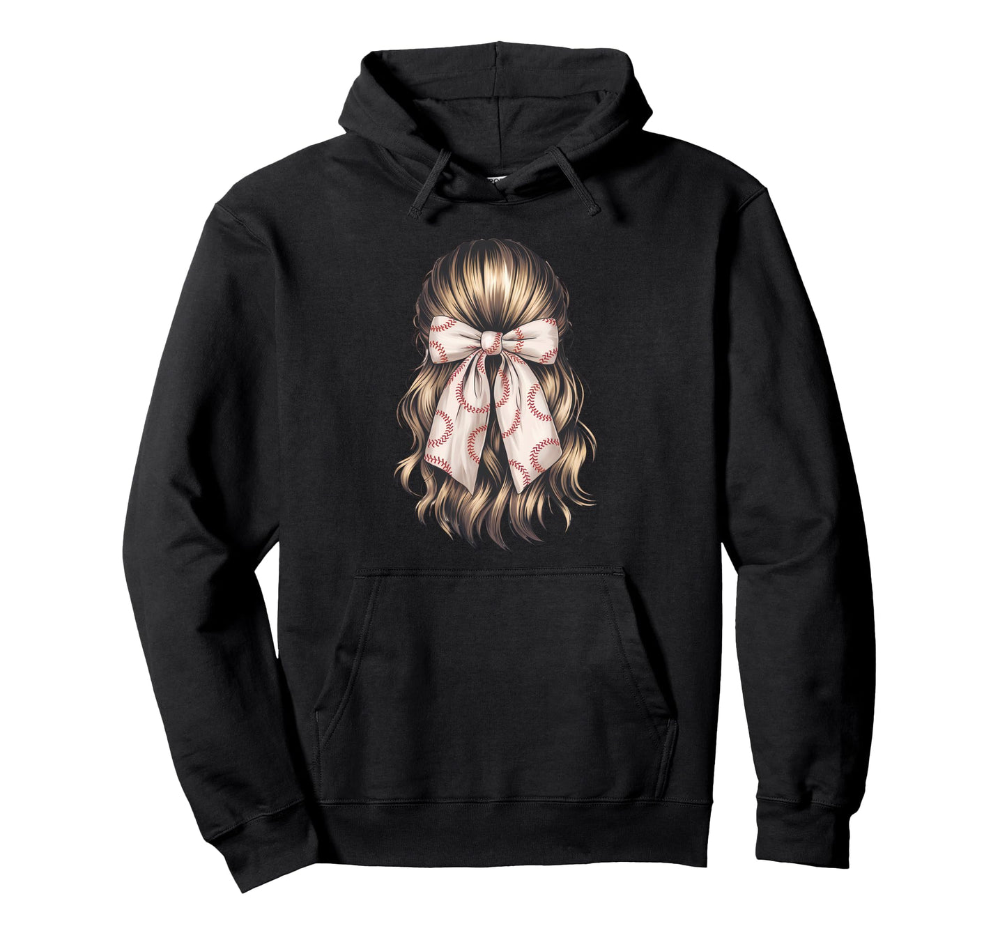 Baseball Coquette Bow Baseball Mom Hoodie - Casual Everyday Wear for Adults - T-Shirt, Sweatshirt, Hoodie