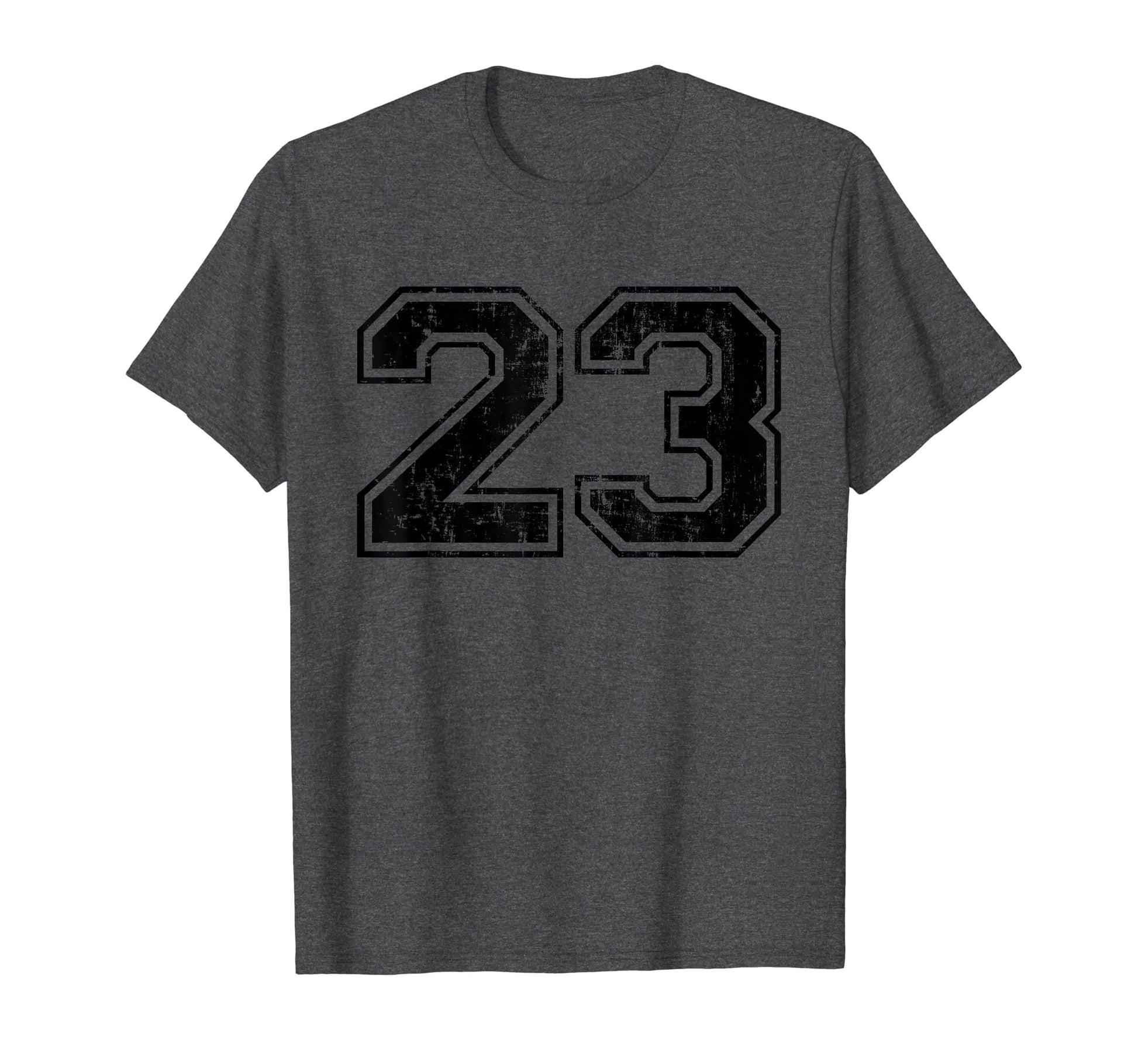 Number 23 Varsity Distressed Sport T-Shirt - Aesthetic Graphic for Adults - T-Shirt, Sweatshirt, Hoodie