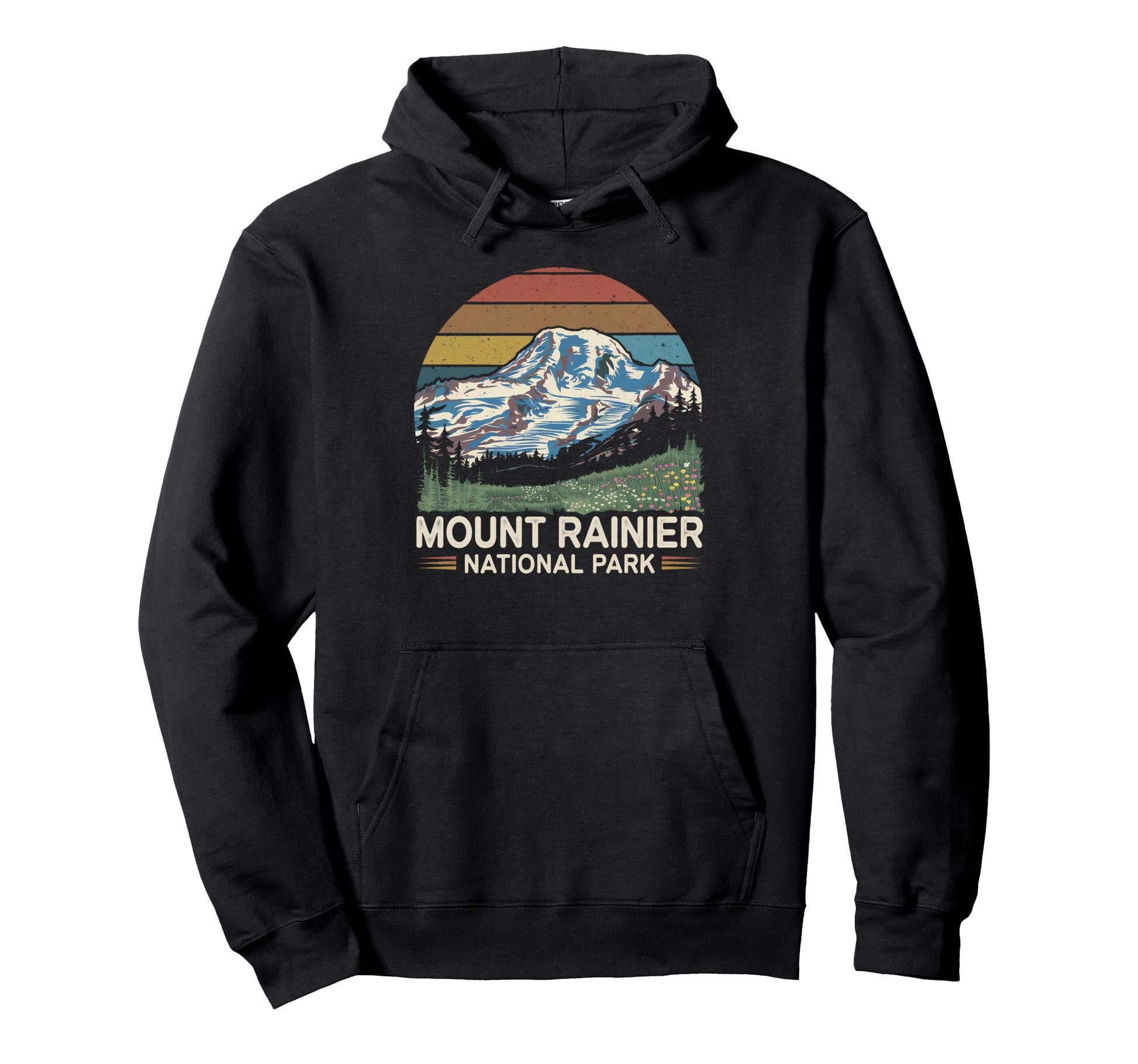 Mount Rainier National Park National Hoodie - Novelty Apparel for Adults - T-Shirt, Sweatshirt, Hoodie