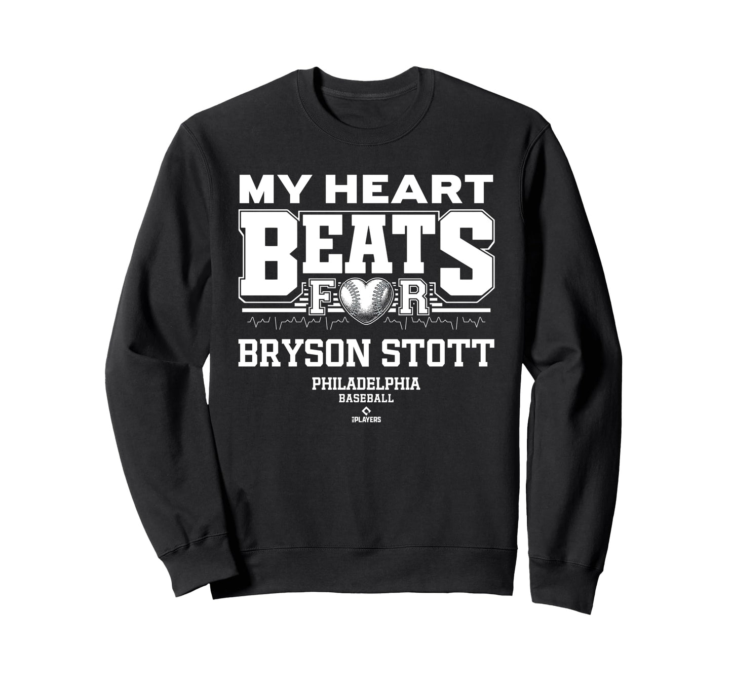 My Heart Beats Bryson Stott Sweatshirt - Custom Art Print Men Women - T-Shirt, Sweatshirt, Hoodie