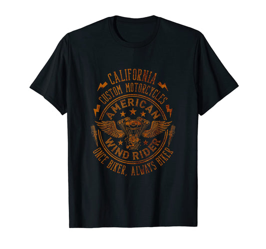 American Custom Motorcycles T-Shirt - Unique Graphic for Adults - T-Shirt, Sweatshirt, Hoodie