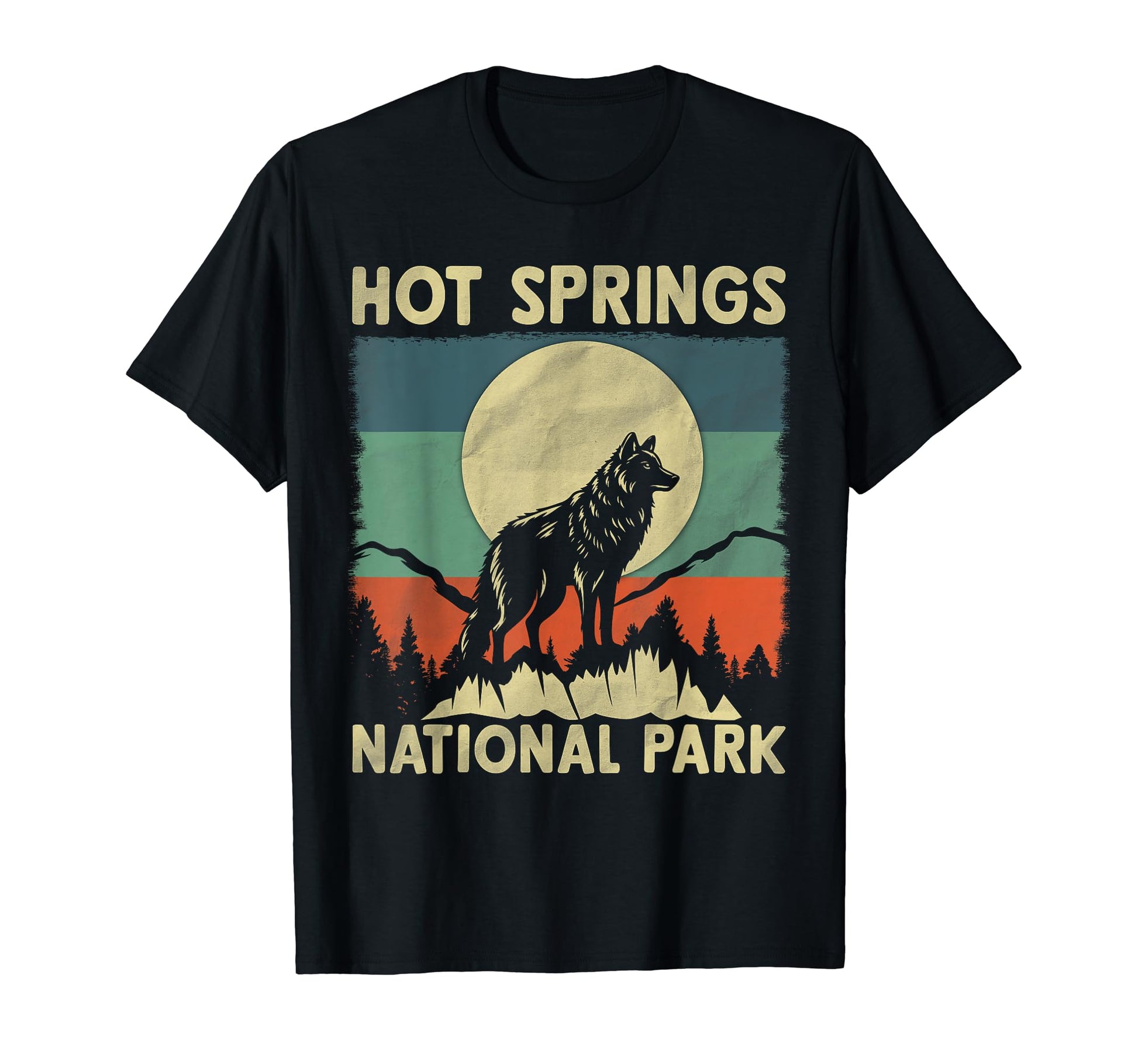 Wolf Hot Springs National Park T-Shirt - Custom Art Print Men Women - T-Shirt, Sweatshirt, Hoodie