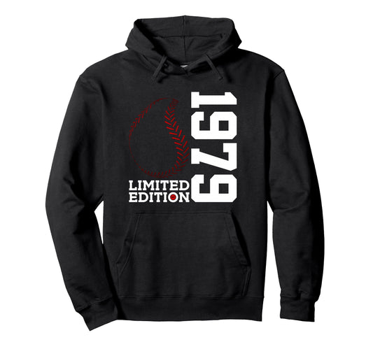 47Th Birthday Baseball 1979 Hoodie - Unique Graphic Unisex - T-Shirt, Sweatshirt, Hoodie