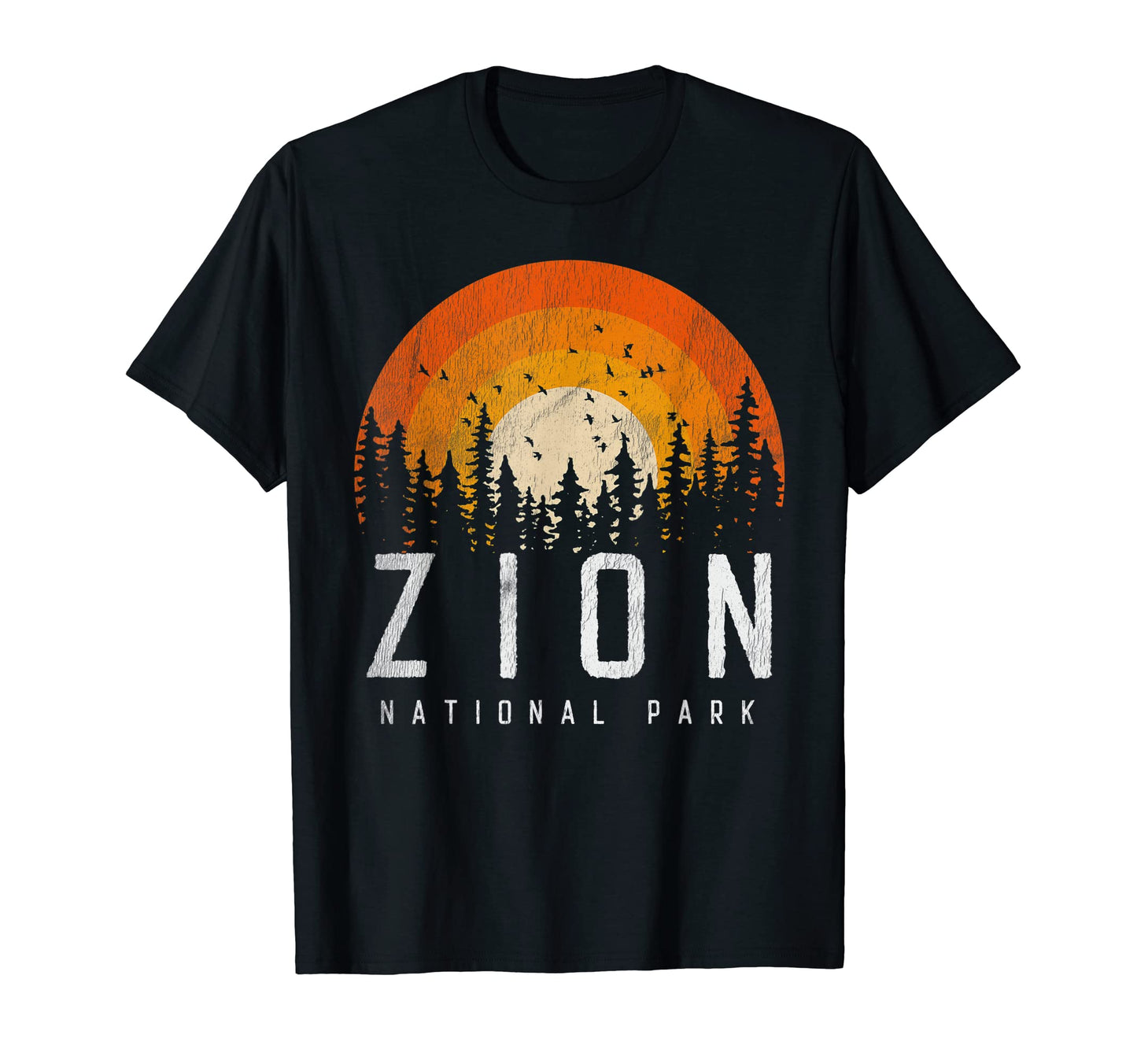Zion Us National Park 70S 80S Gift T-Shirt - Graphic Print Men Women - T-Shirt, Sweatshirt, Hoodie