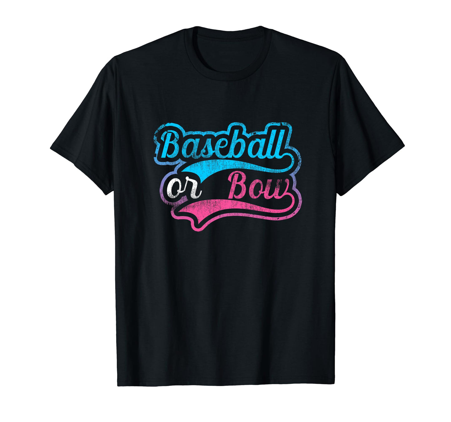 Baseball Or Bows Gender Reveals T-Shirt - Unique Graphic for Adults - T-Shirt, Sweatshirt, Hoodie