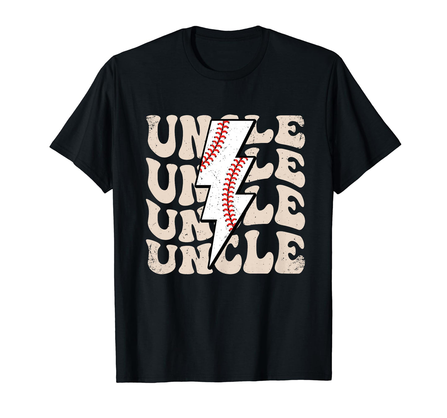 Lightning Groovy Proud Baseball Uncle T-Shirt - Fun Novelty Design Unisex - T-Shirt, Sweatshirt, Hoodie