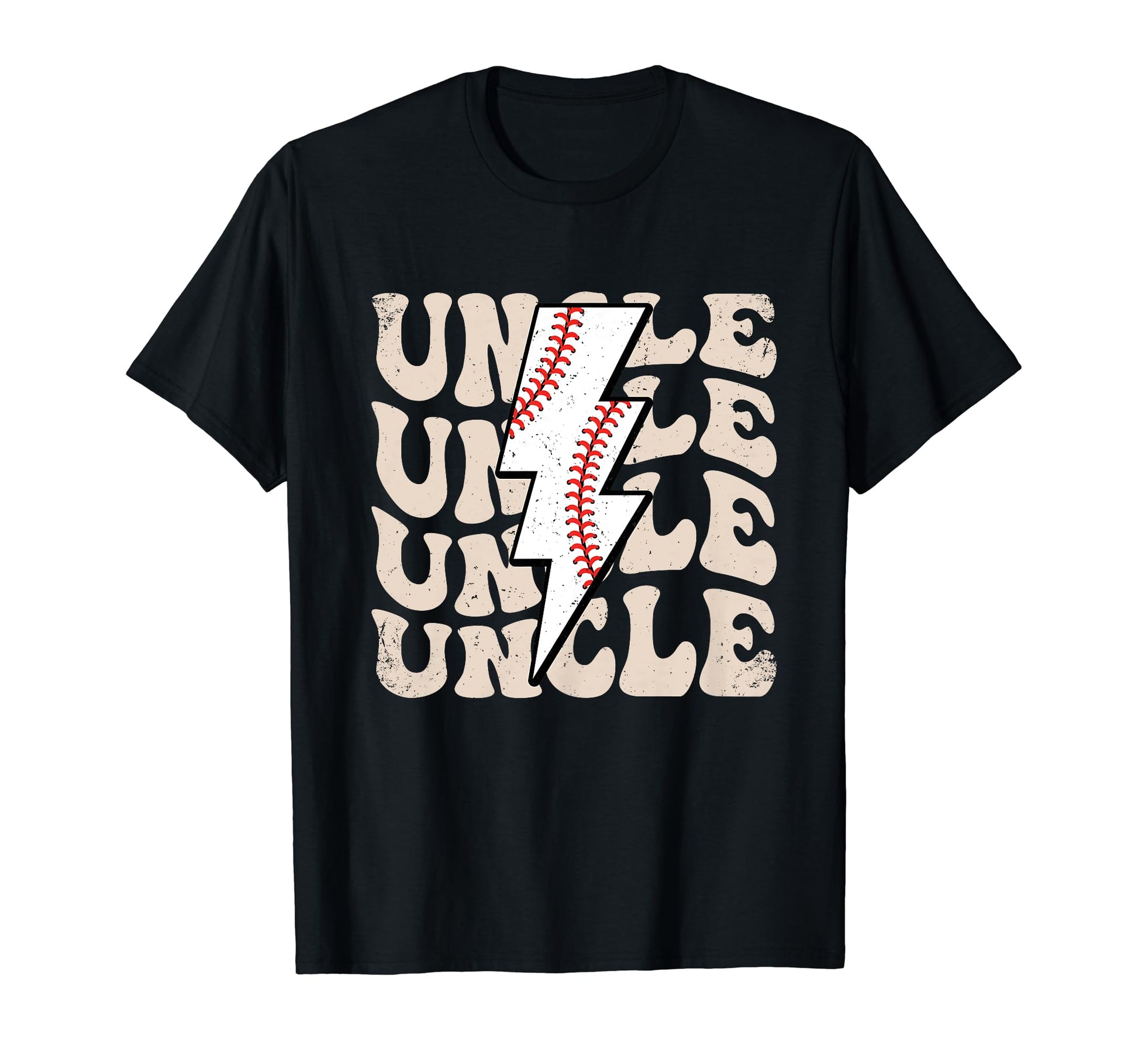 Lightning Groovy Proud Baseball Uncle T-Shirt - Fun Novelty Design Unisex - T-Shirt, Sweatshirt, Hoodie