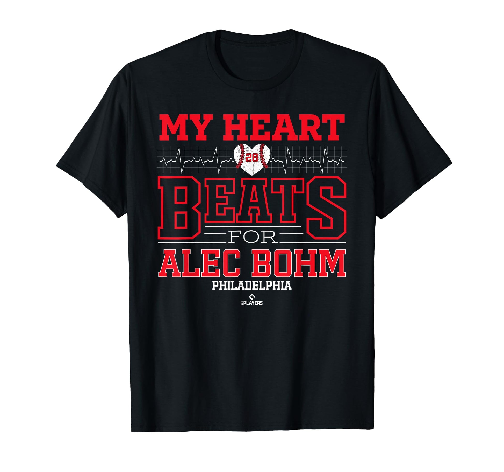 My Heart Beats Alec Bohm Philadelphia T-Shirt - Minimalist Print Unisex - T-Shirt, Sweatshirt, Hoodie