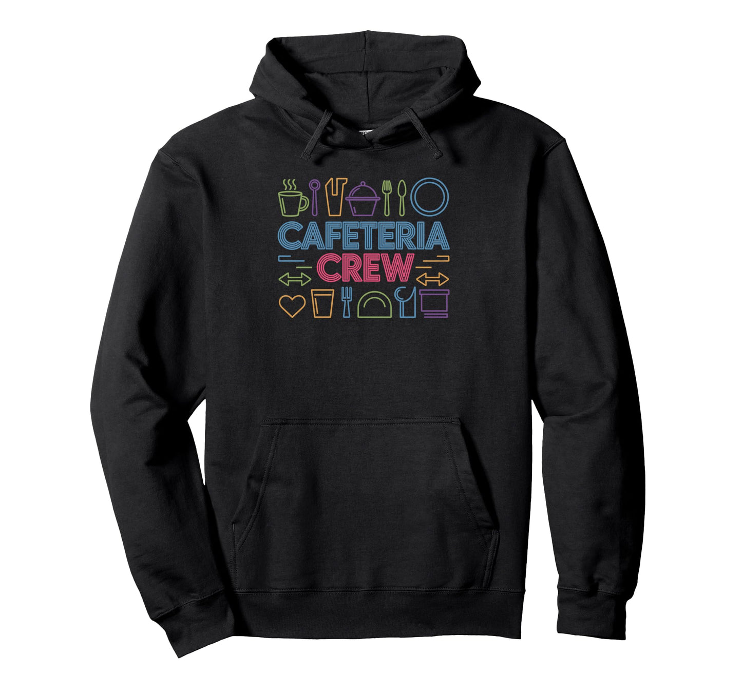 Proud Cafeteria Crew Lunch Ladies And Hoodie - Minimalist Print Unisex - T-Shirt, Sweatshirt, Hoodie