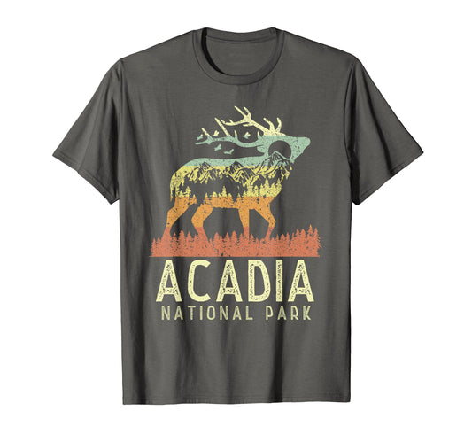 Acadia National Park Mountain Elk T-Shirt - Aesthetic Graphic for Adults - T-Shirt, Sweatshirt, Hoodie