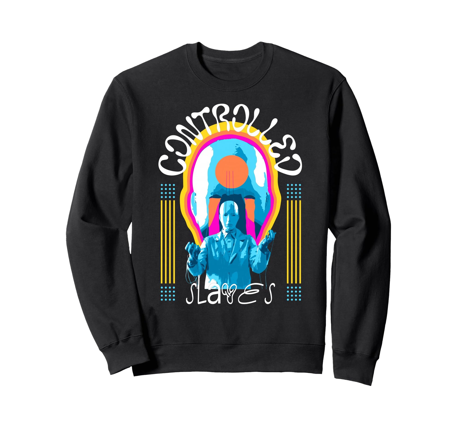 Y2K Controlled Bold Urban Graffiti Sweatshirt - Graphic Print Men Women - T-Shirt, Sweatshirt, Hoodie