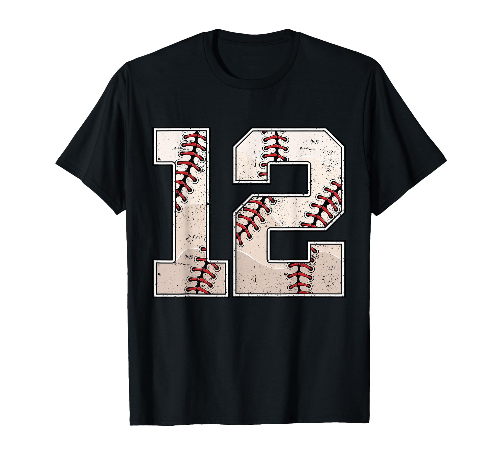 Baseball Birthday Twelve 12 Years Old T-Shirt - Graphic Print Men Women - T-Shirt, Sweatshirt, Hoodie