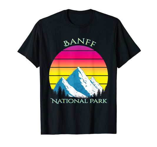 Banff National Park Mountain Hiking T-Shirt - Novelty Apparel Unisex - T-Shirt, Sweatshirt, Hoodie