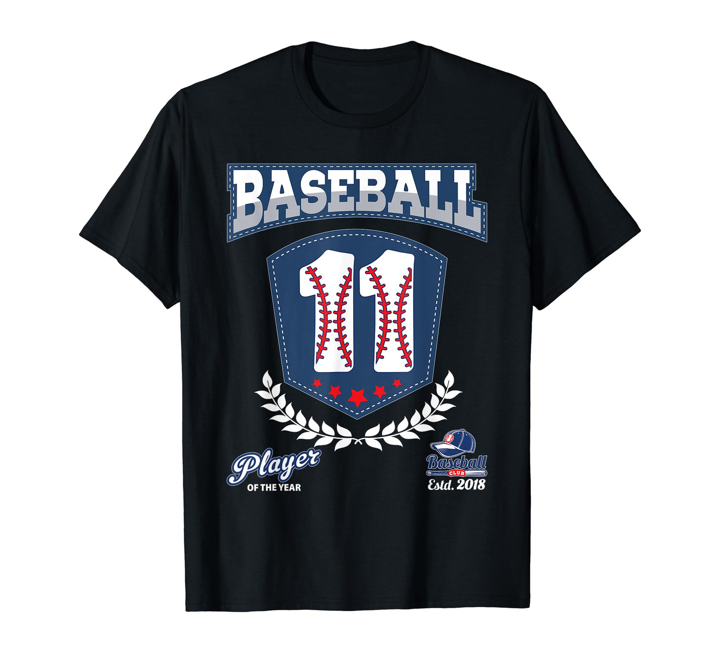 Baseball Player Number 11 Eleven T-Shirt - Novelty Apparel Men Women - T-Shirt, Sweatshirt, Hoodie