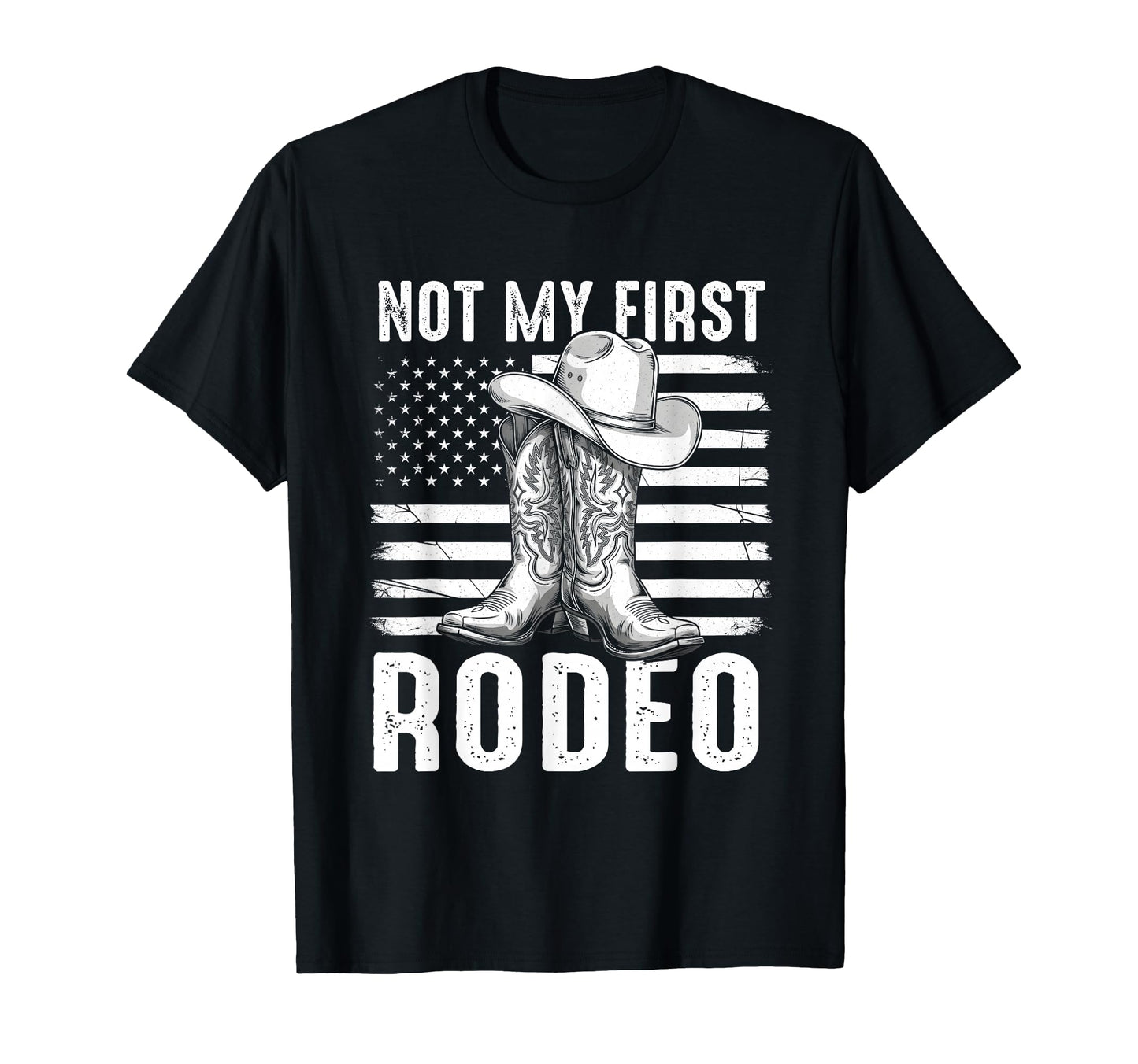 Not My First Rodeo Western Cowboy T-Shirt - Casual Everyday Wear Unisex - T-Shirt, Sweatshirt, Hoodie