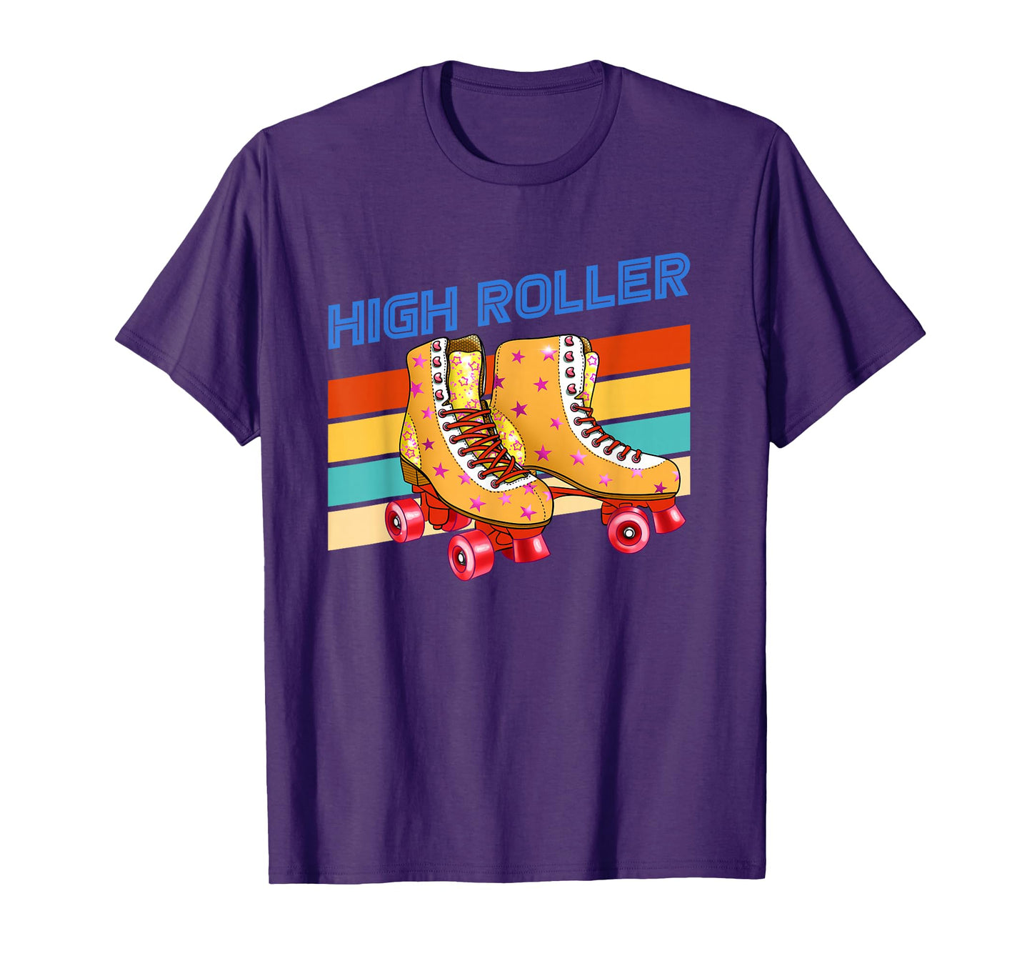 High Roller Roller Skates Rollerblades T-Shirt - Graphic Print for Adults - T-Shirt, Sweatshirt, Hoodie