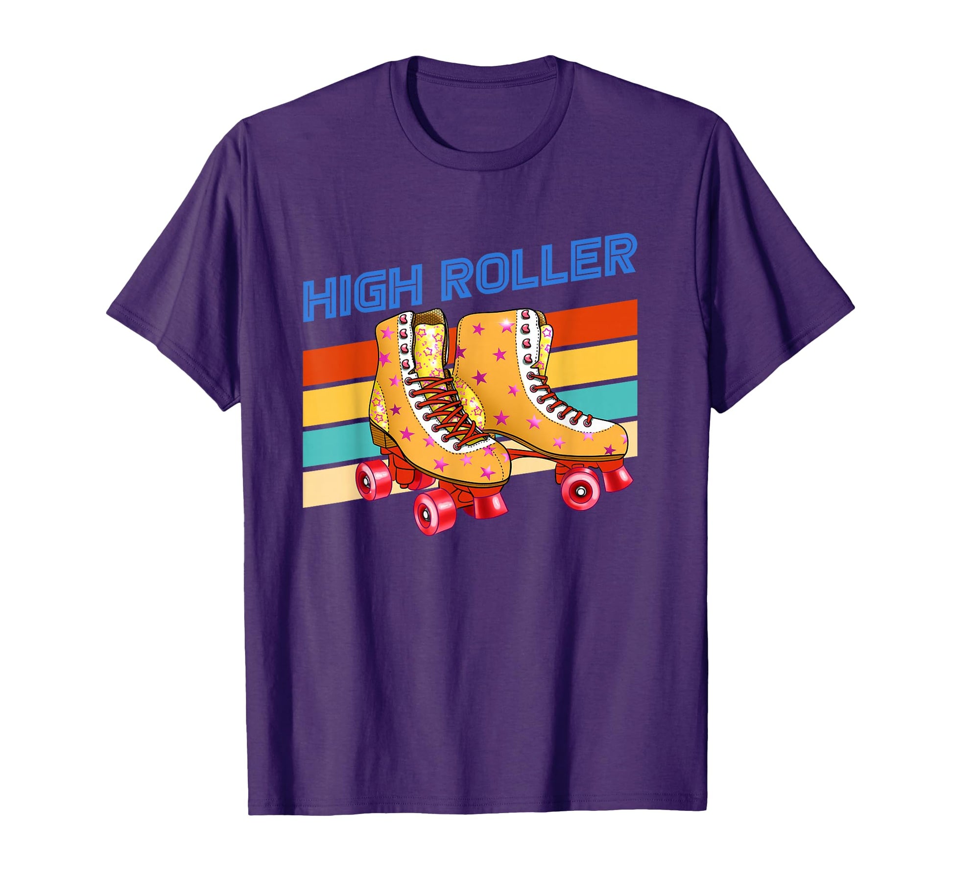 High Roller Roller Skates Rollerblades T-Shirt - Graphic Print for Adults - T-Shirt, Sweatshirt, Hoodie