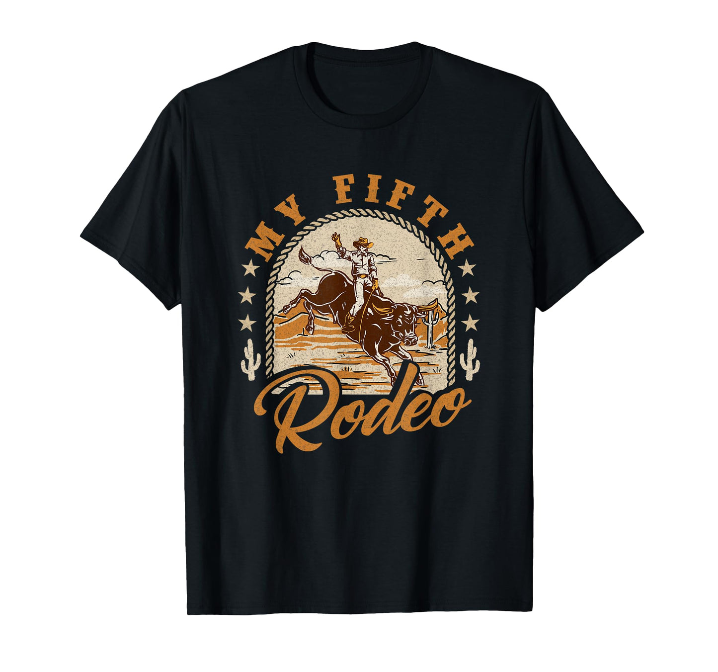 My Fifth Rodeo Western 5Th Birthday T-Shirt - Casual Everyday Wear Unisex - T-Shirt, Sweatshirt, Hoodie