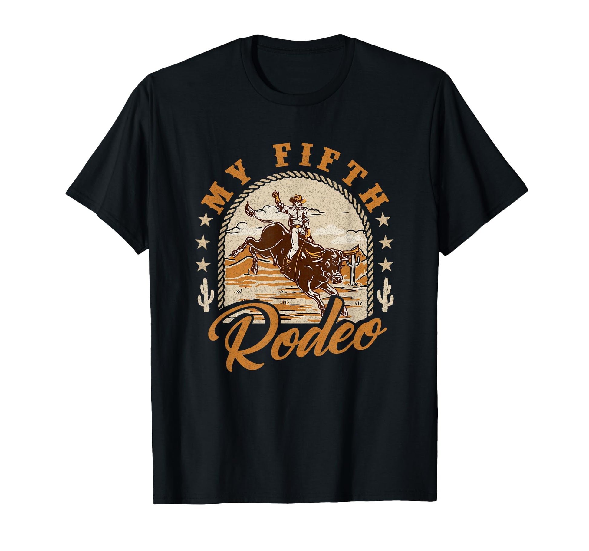 My Fifth Rodeo Western 5Th Birthday T-Shirt - Casual Everyday Wear Unisex - T-Shirt, Sweatshirt, Hoodie