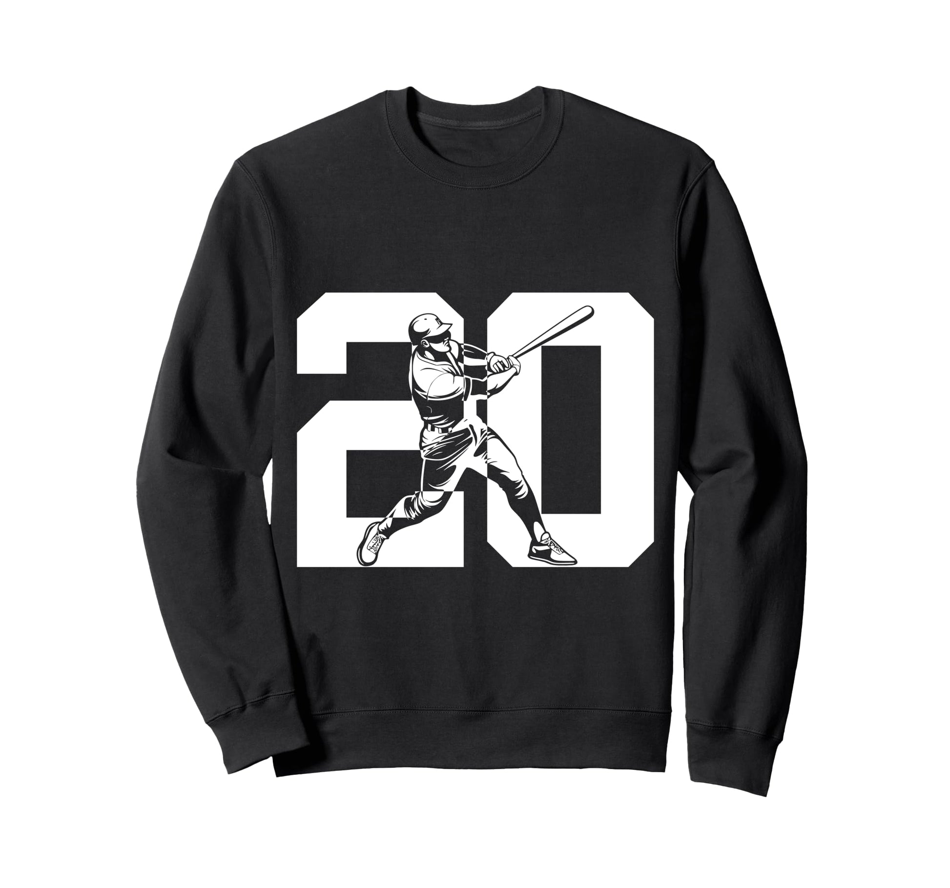 Number 20 Years Baseball 20Th Sweatshirt - Casual Everyday Wear Unisex - T-Shirt, Sweatshirt, Hoodie