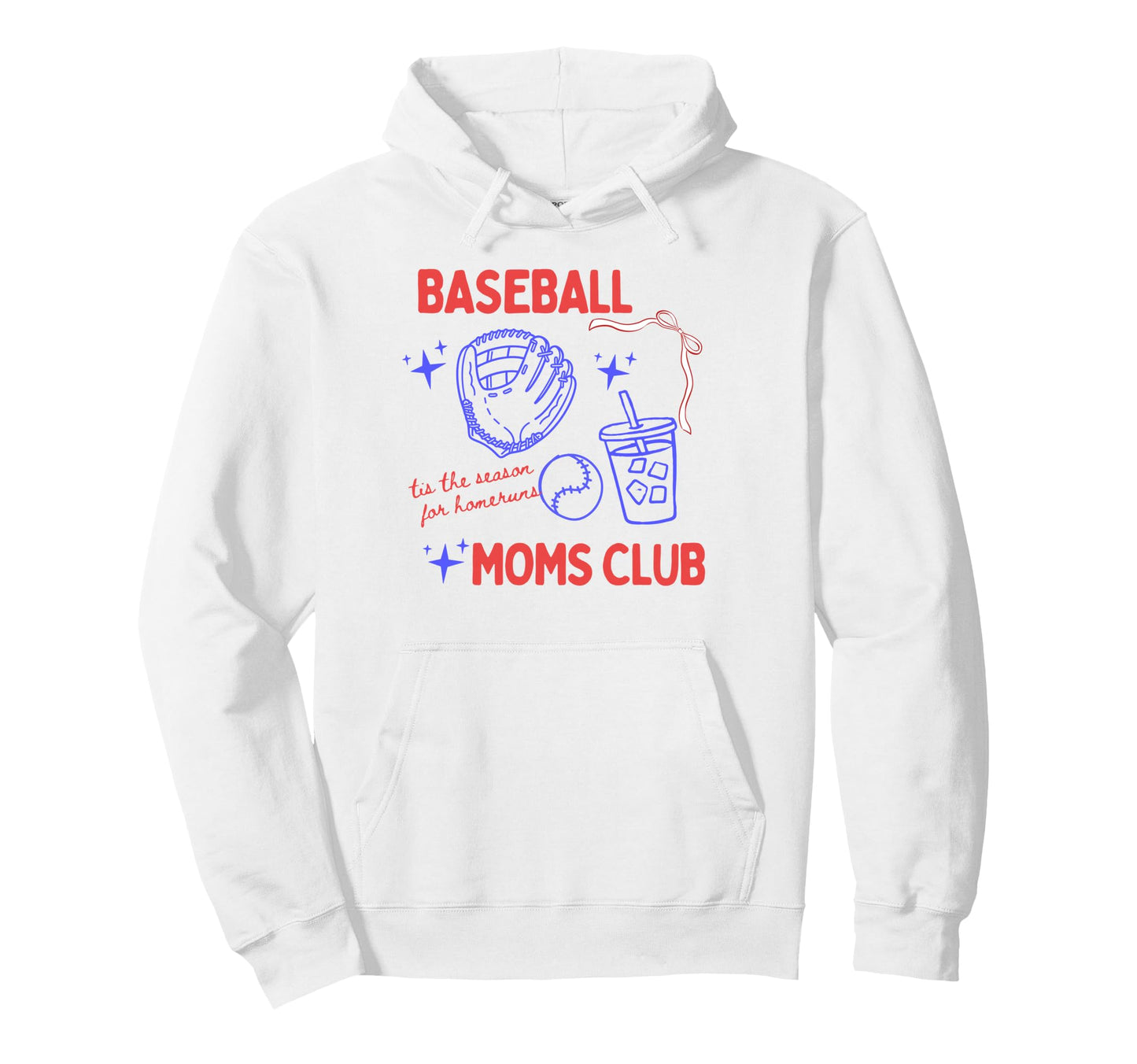 Baseball Moms Club Tis Season Hoodie - Custom Art Print for Adults - T-Shirt, Sweatshirt, Hoodie