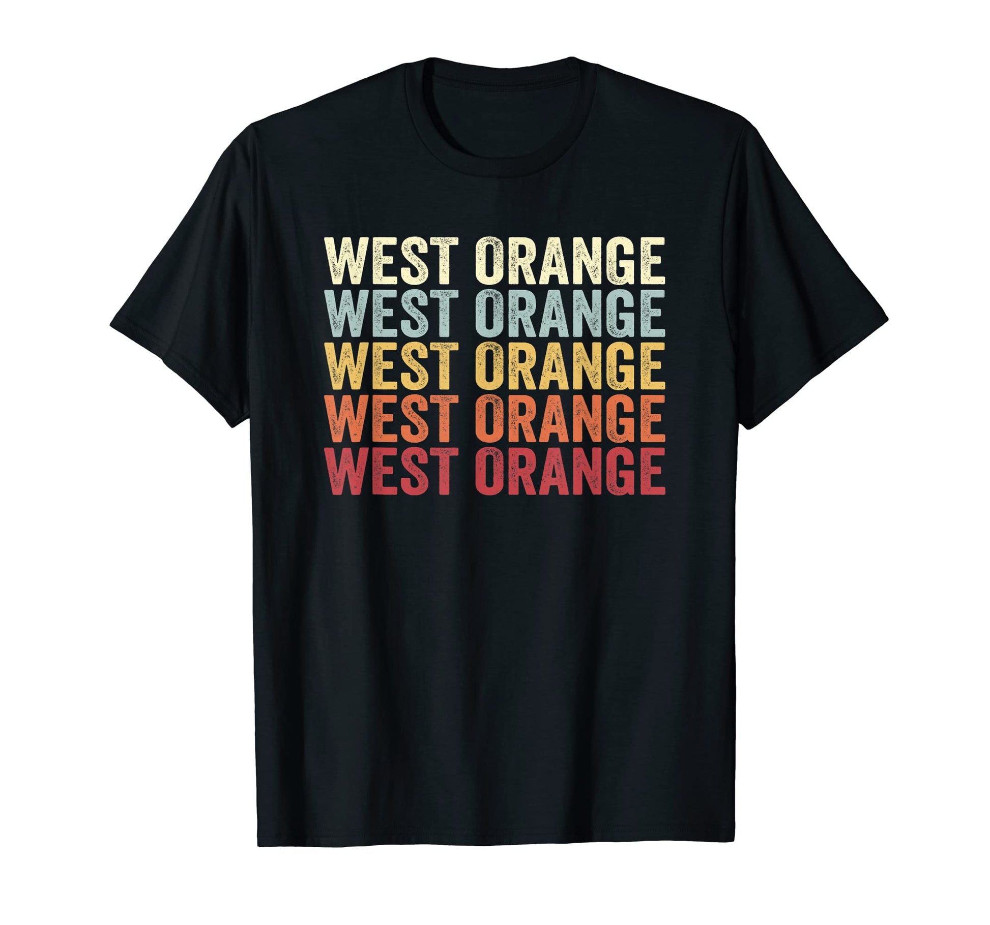 West Orange New Jersey West Orange Nj Text T-Shirt - Graphic Print Unisex - T-Shirt, Sweatshirt, Hoodie