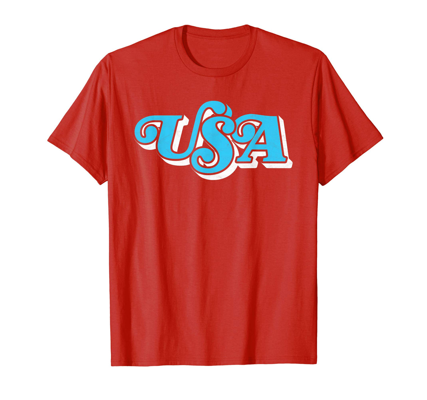Usa Typography Patriotic 4Th July T-Shirt - Graphic Print for Adults - T-Shirt, Sweatshirt, Hoodie